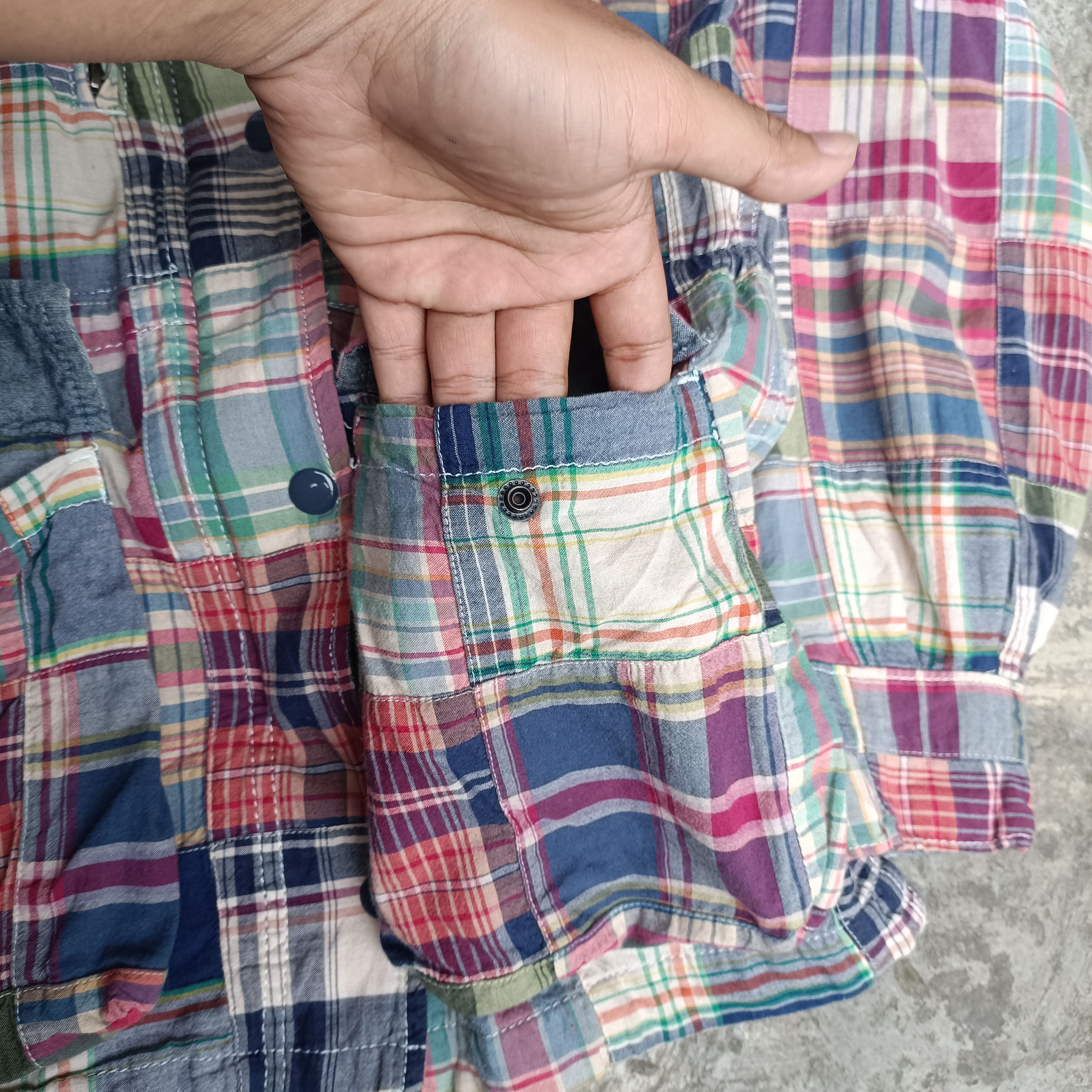 Denim & Supply Ralph Lauren × Indigo Vintage M65 Patchwork madras Jacket Size US S / EU 44-46 / 1 - 6 Thumbnail