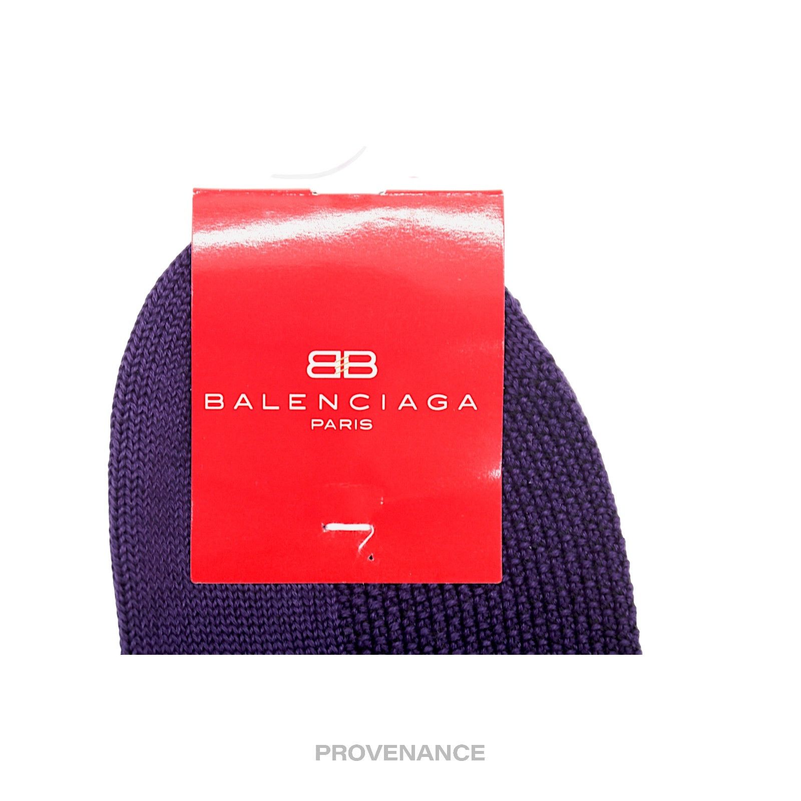Balenciaga 🔴 Balenciaga BB Logo Embroidered Socks - Navy White Size ONE SIZE - 7 Thumbnail