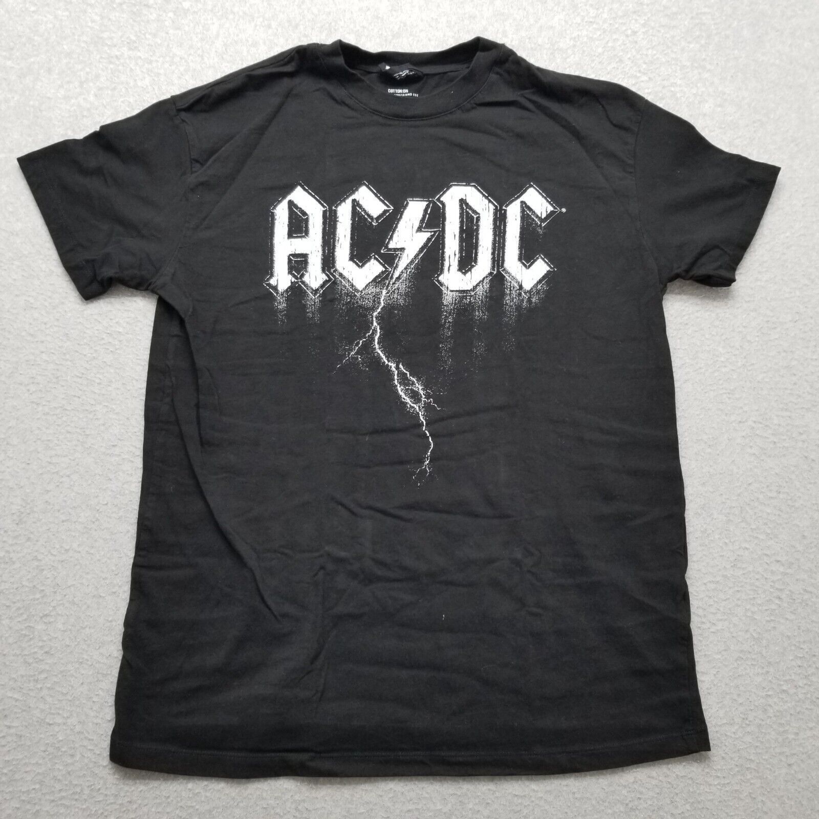 Ac/Dc ACDC Shirt Mens Small Short Sleeve Crew Neck Spell Out Logo | Grailed