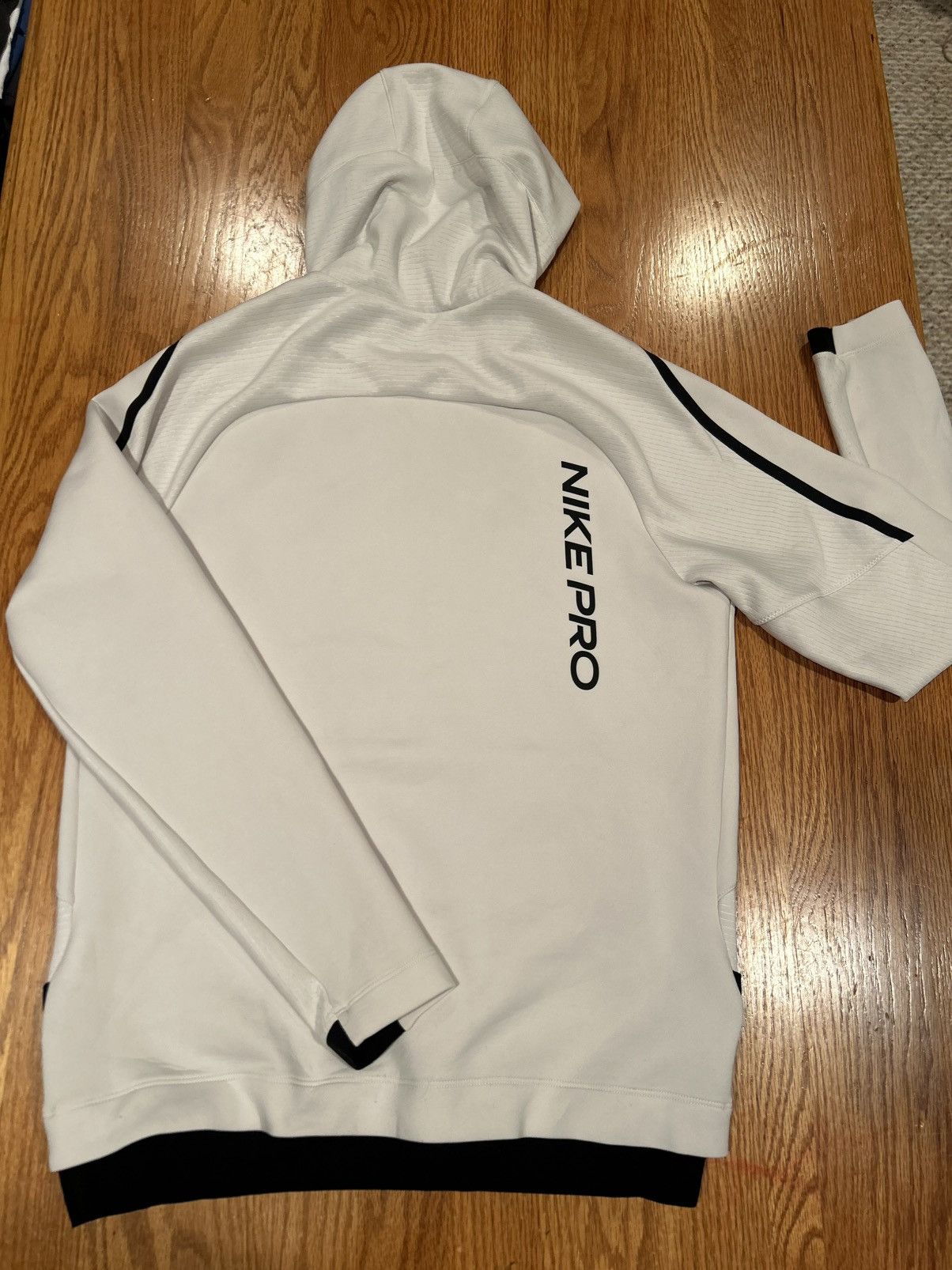Nike Nike Pro Dri-FIT Hoodie – White/Black Pullover (Size S) Size US S / EU 44-46 / 1 - 2 Thumbnail