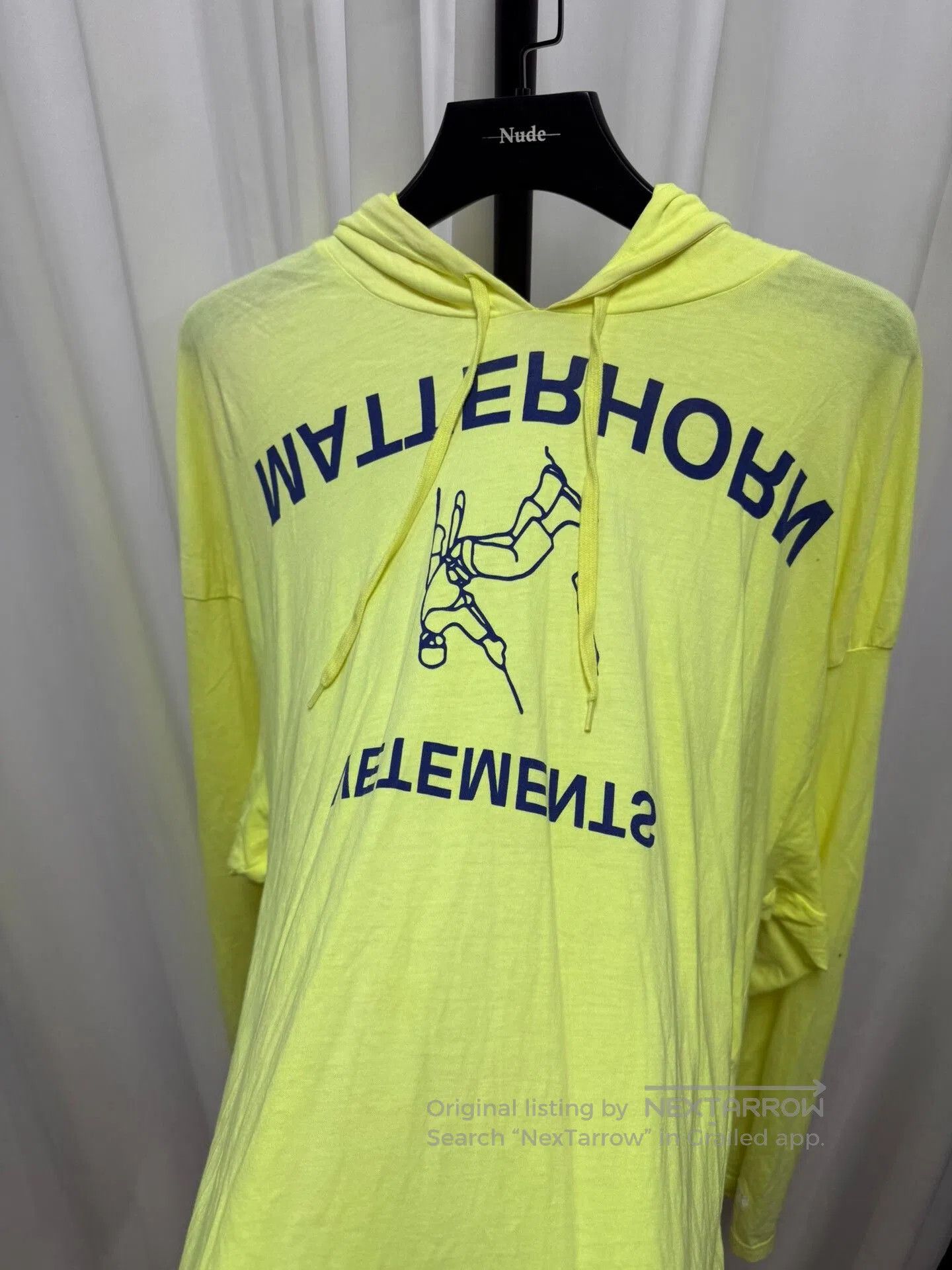 Vetements Vetements Fluorescent Yellow Hoodie M. Size US M / EU 48-50 / 2 - 3 Thumbnail