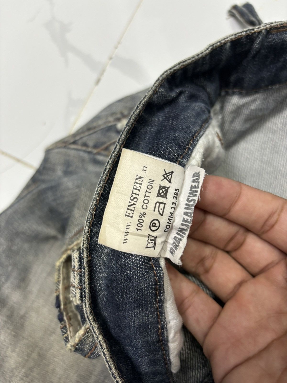 Beauty Beast ❤️‍🔥DISTRESSED DENIM MULTI ZIPPER ABSOLUTE JOY DENIM JEANS Size US 34 / EU 50 - 9 Thumbnail