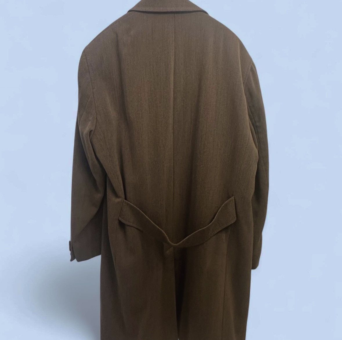 Hugo Boss Hugo Boss Brown Men's Long Overcoat Button Front Lined Coat Size US S / EU 44-46 / 1 - 2 Thumbnail
