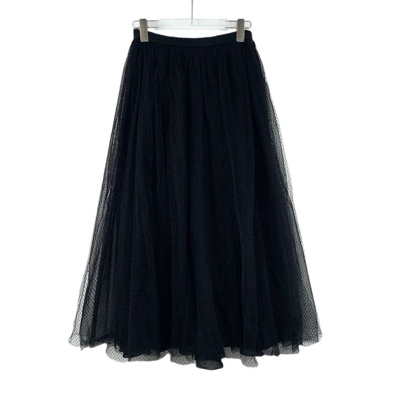 Dior Dior Black mesh casual skirt Size 24" / US 00 / IT 34 - 1 Thumbnail