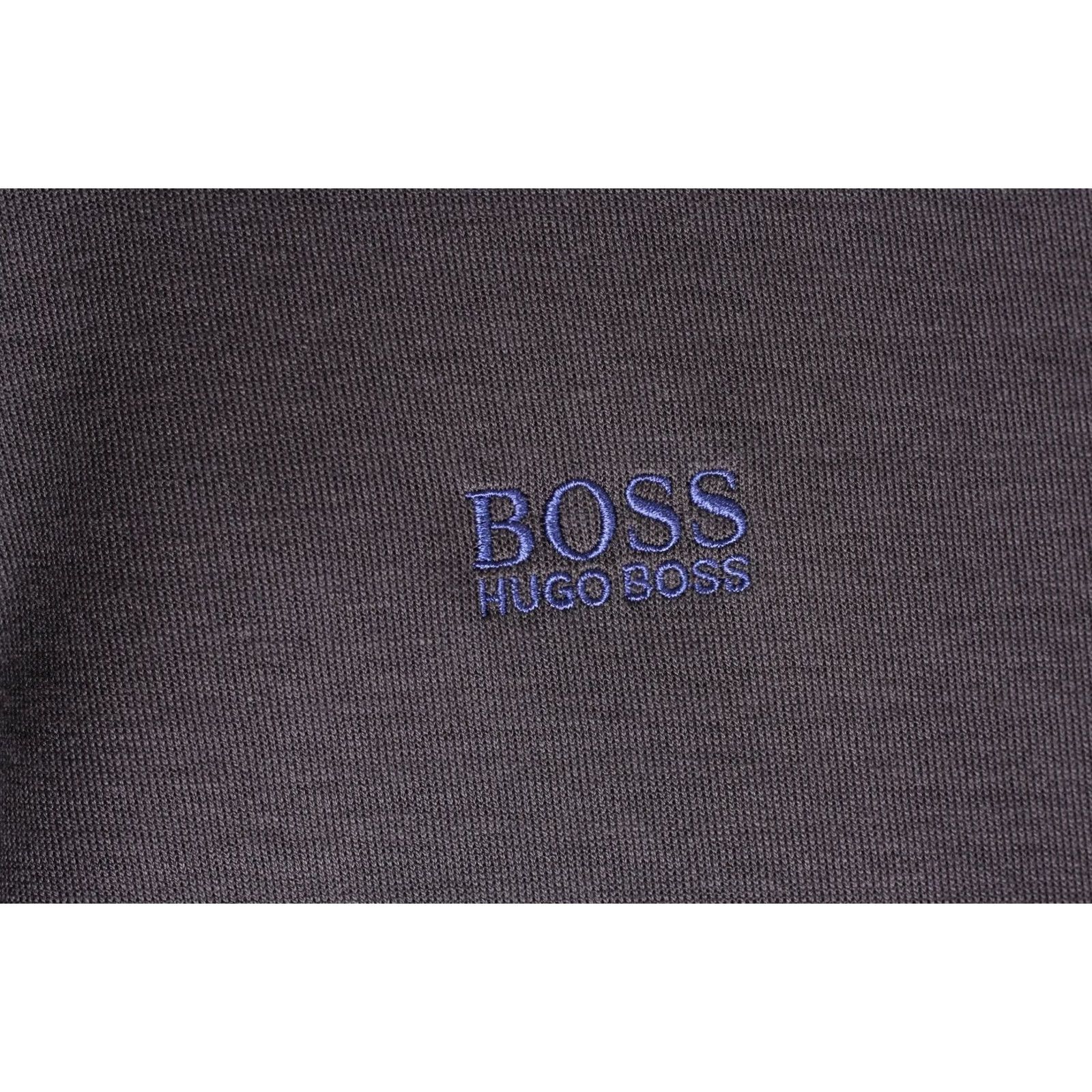 Hugo Boss HUGO BOSS Sweatshirt Men XXXL Grey VR3825 Logo 1/4 Zip Neck Size US XXL / EU 58 / 5 - 3 Thumbnail