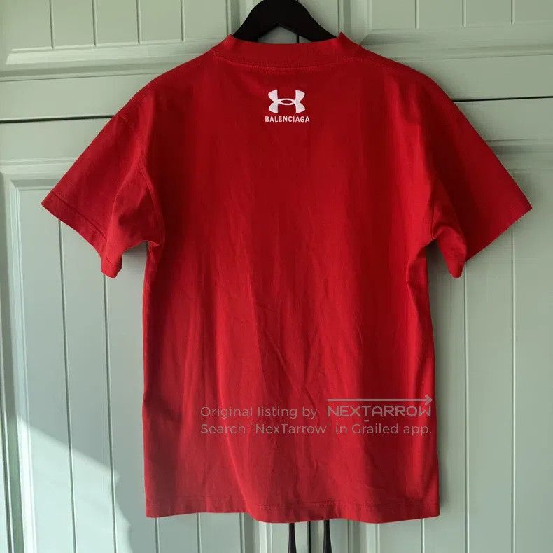 Balenciaga Balenciaga Red Short Sleeve T-Shirt Size US S / EU 44-46 / 1 - 2 Thumbnail