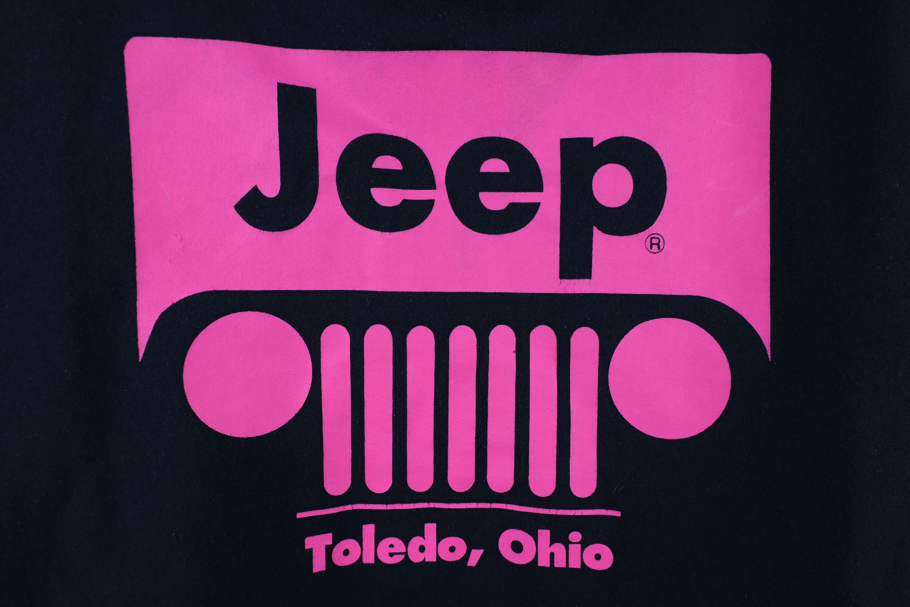 Vintage Vintage 90s Y2K Jeep Motors Spell Hoodie Sweatshirt Black Size L / US 10 / IT 46 - 4 Thumbnail