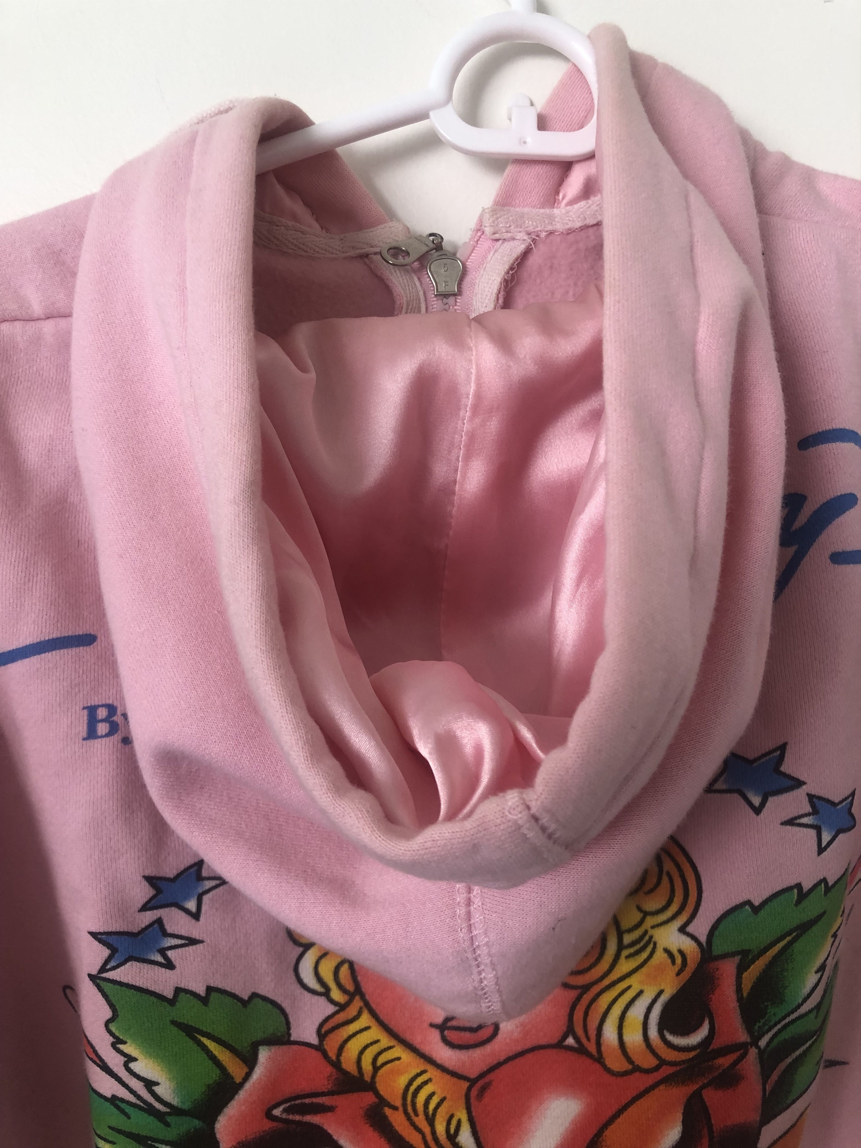 Ed Hardy Ed Hardy Pink Zip-Up Sweater Size S / US 4 / IT 40 - 6 Thumbnail
