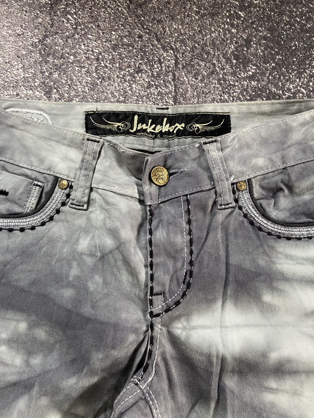 If Six Was Nine × Japanese Brand × Le Grande Bleu (L.G.B.) Juke box flared pants Size US 30 / EU 46 - 2 Thumbnail