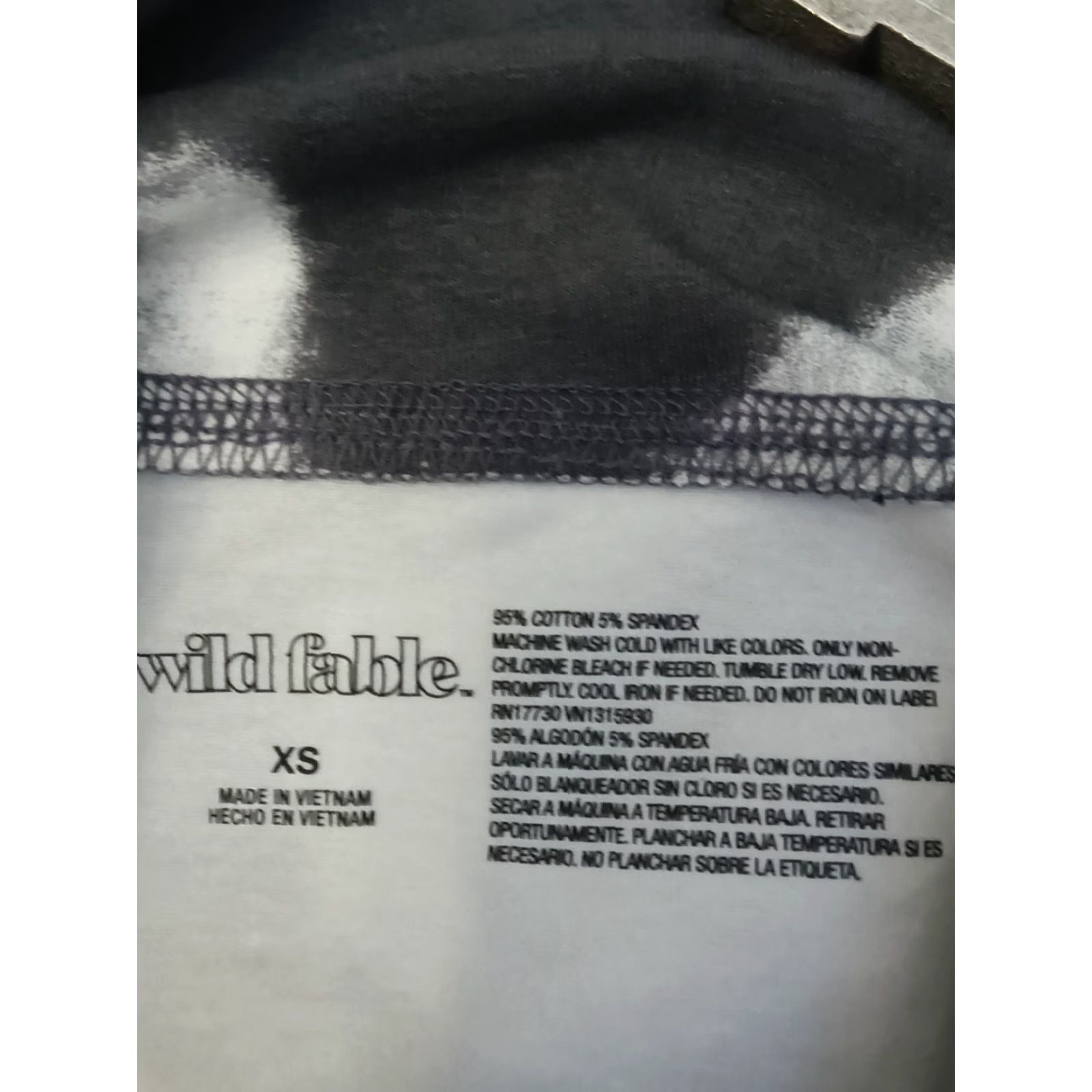 Vintage Wild Fable Leggings Women XS Gray High-Rise Heart Print Size 26" / US 2 / IT 38 - 7 Thumbnail