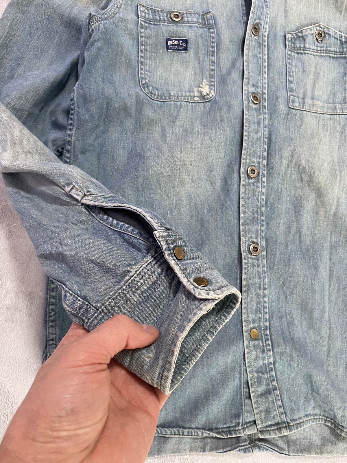 Diesel ⛽️ Vintage Shirt Button Up DIESEL JEANS RETRO Size US M / EU 48-50 / 2 - 4 Thumbnail