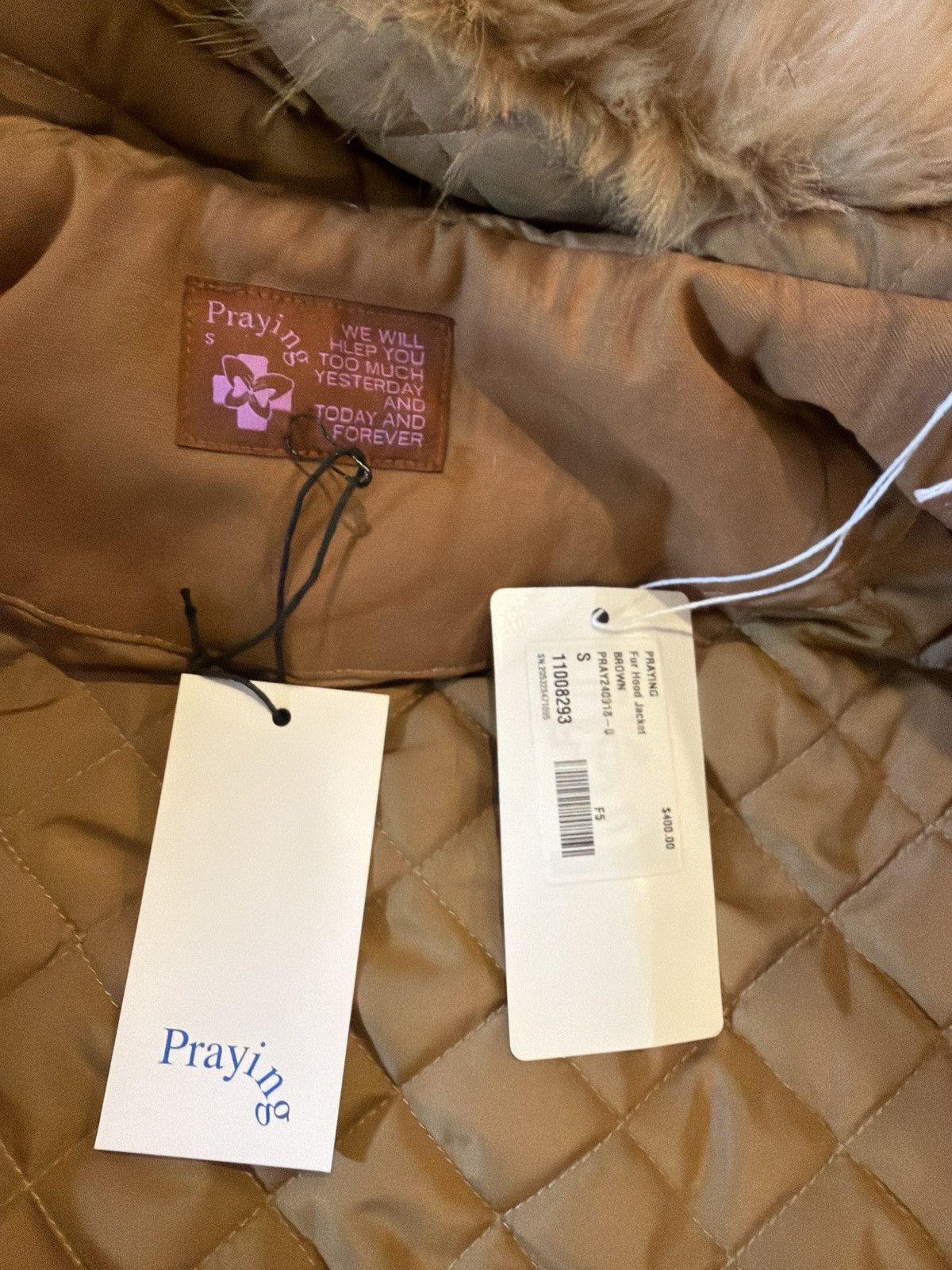 Praying Praying fur lined hood zip up work jacket small Size US S / EU 44-46 / 1 - 4 Thumbnail