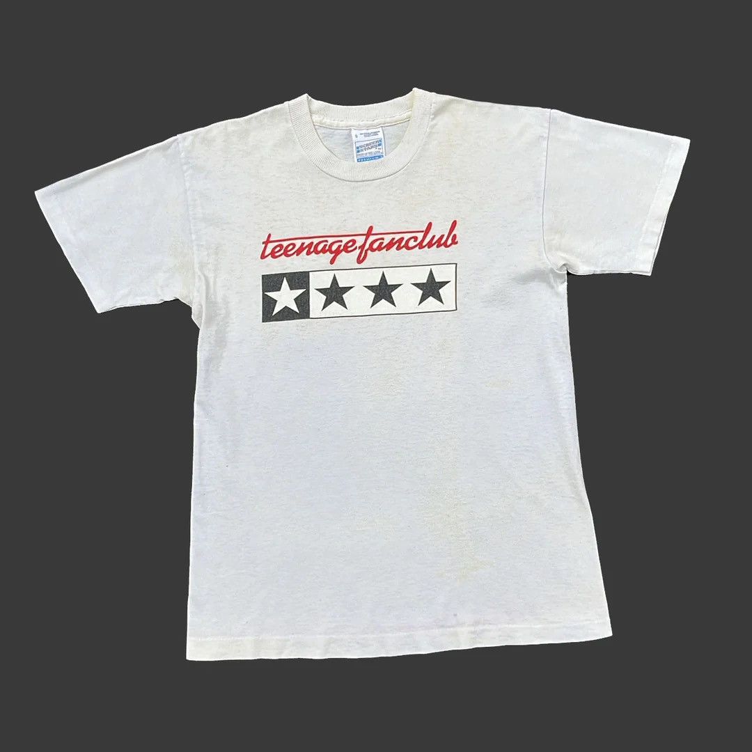 Image of Band Tees x Screen Stars Teenage Fanclub 90's VTG Band Tour Graphic Single Stitch Tee in White (Siz