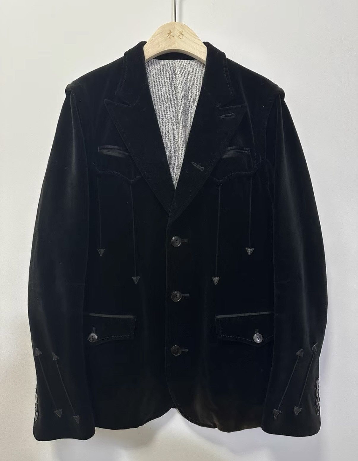 Number (N)ine Number (N)ine 07AW Love God Murder Velvet Jacket Size US L / EU 52-54 / 3 - 1 Thumbnail