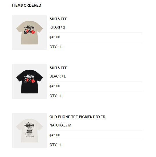 Stussy Stussy Suits Cards Tee Size US S / EU 44-46 / 1 - 6 Thumbnail