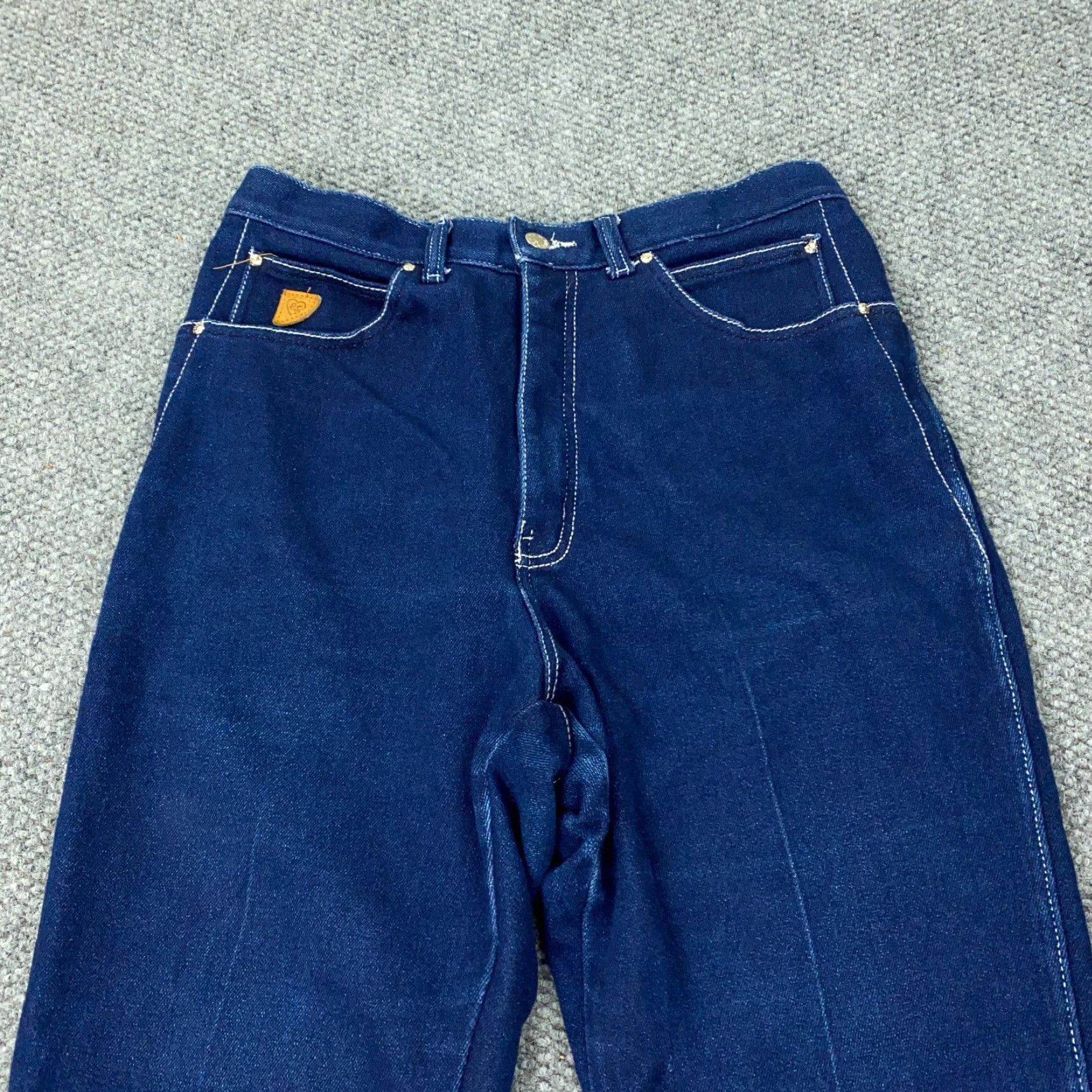 Vintage VINTAGE Gitano Jeans Womens 34 (31" Waist) Short Blue Tapered High-Rise Mom Denim Cotton Polyester Stretch Zip Size 31" - 2 Thumbnail