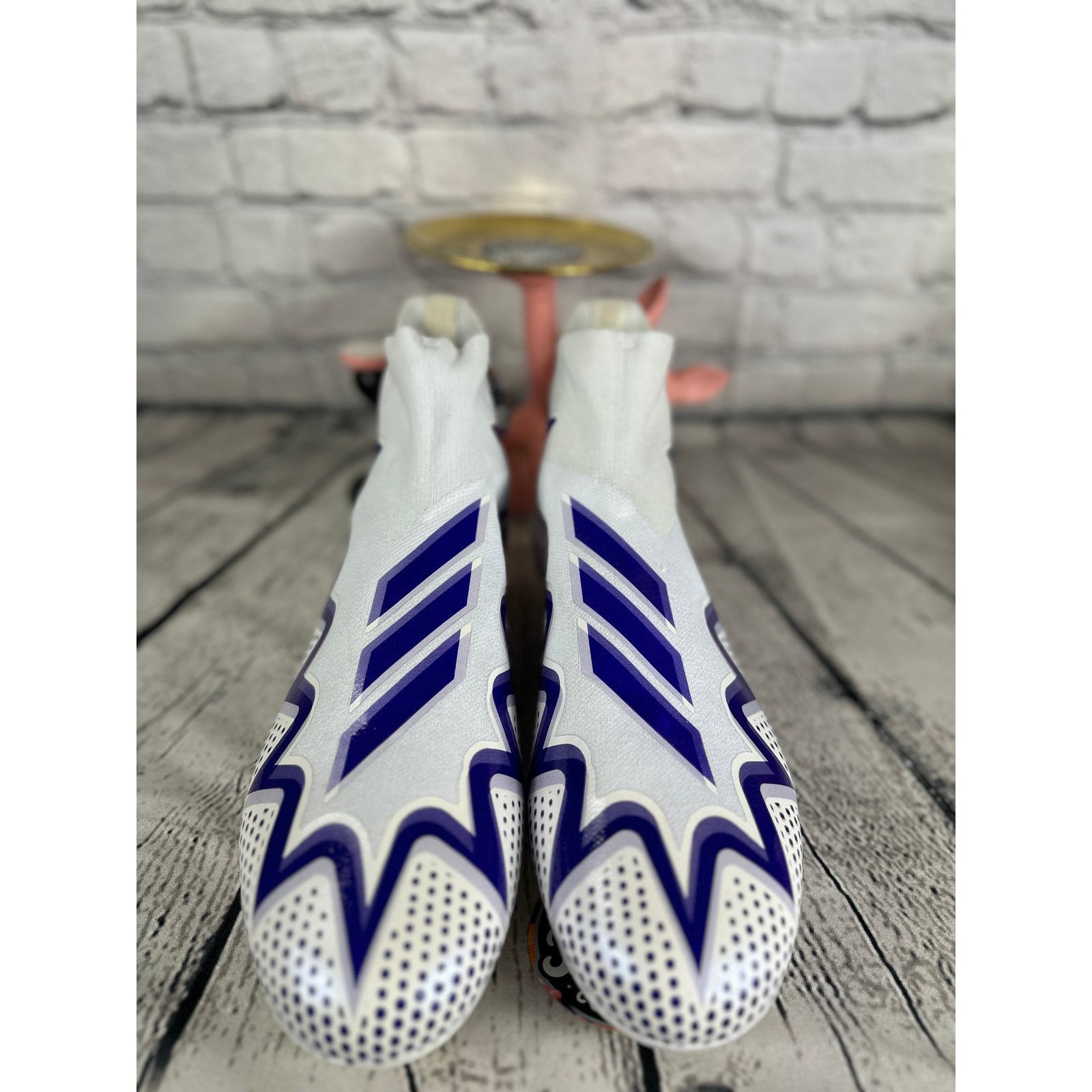 Adidas Adidas Freak Ultra 22 Mens Size 14 White Purple Primeknit Size US 14 / EU 47 - 2 Thumbnail