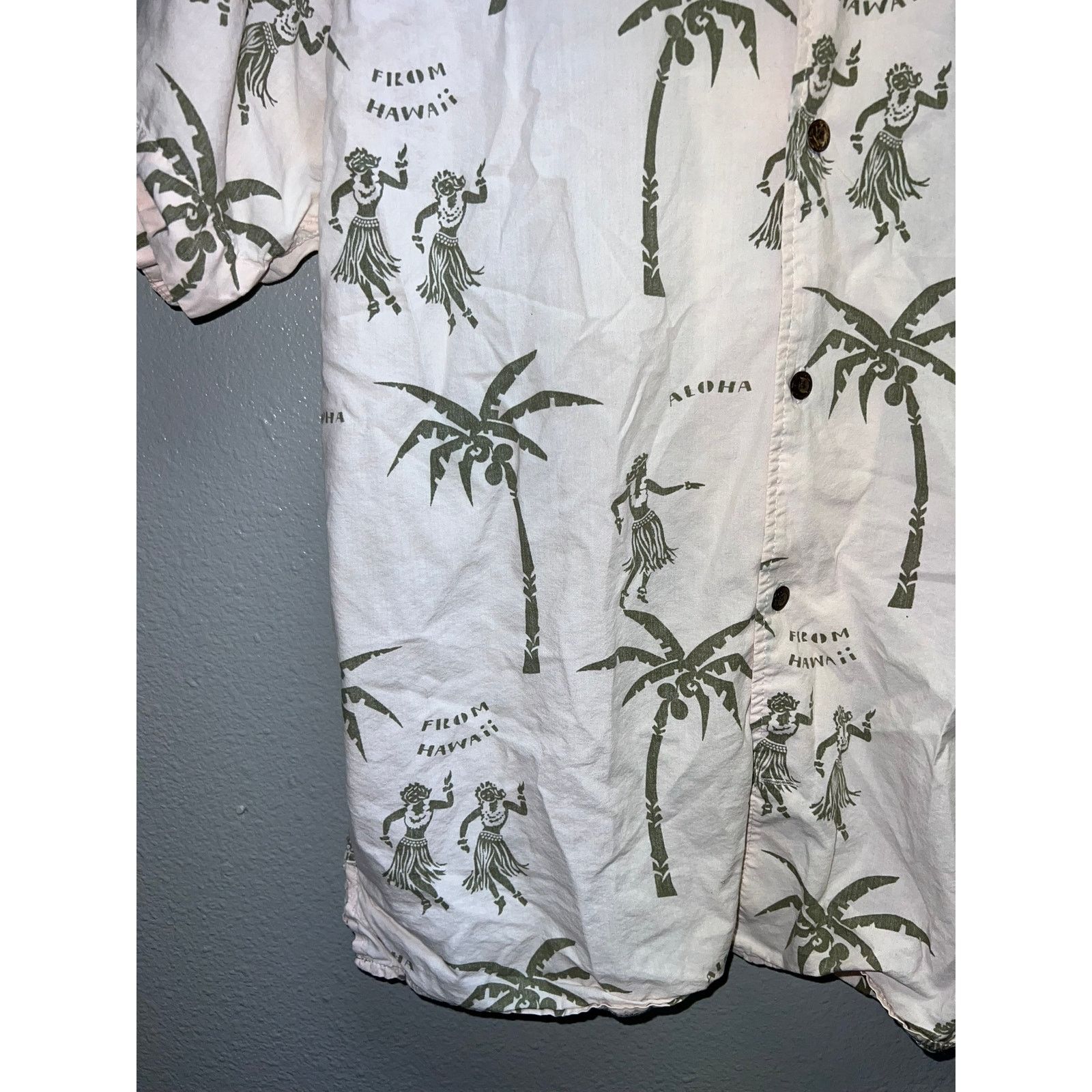 Hurley Hurley Hawaii Shirt Button Up Palm Tree Hulu Girl Graphic M Size US M / EU 48-50 / 2 - 4 Thumbnail