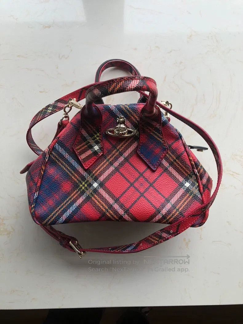 Vivienne Westwood Vivienne Westwood size os Classic Scottish red plaid leathe Size ONE SIZE - 1 Thumbnail