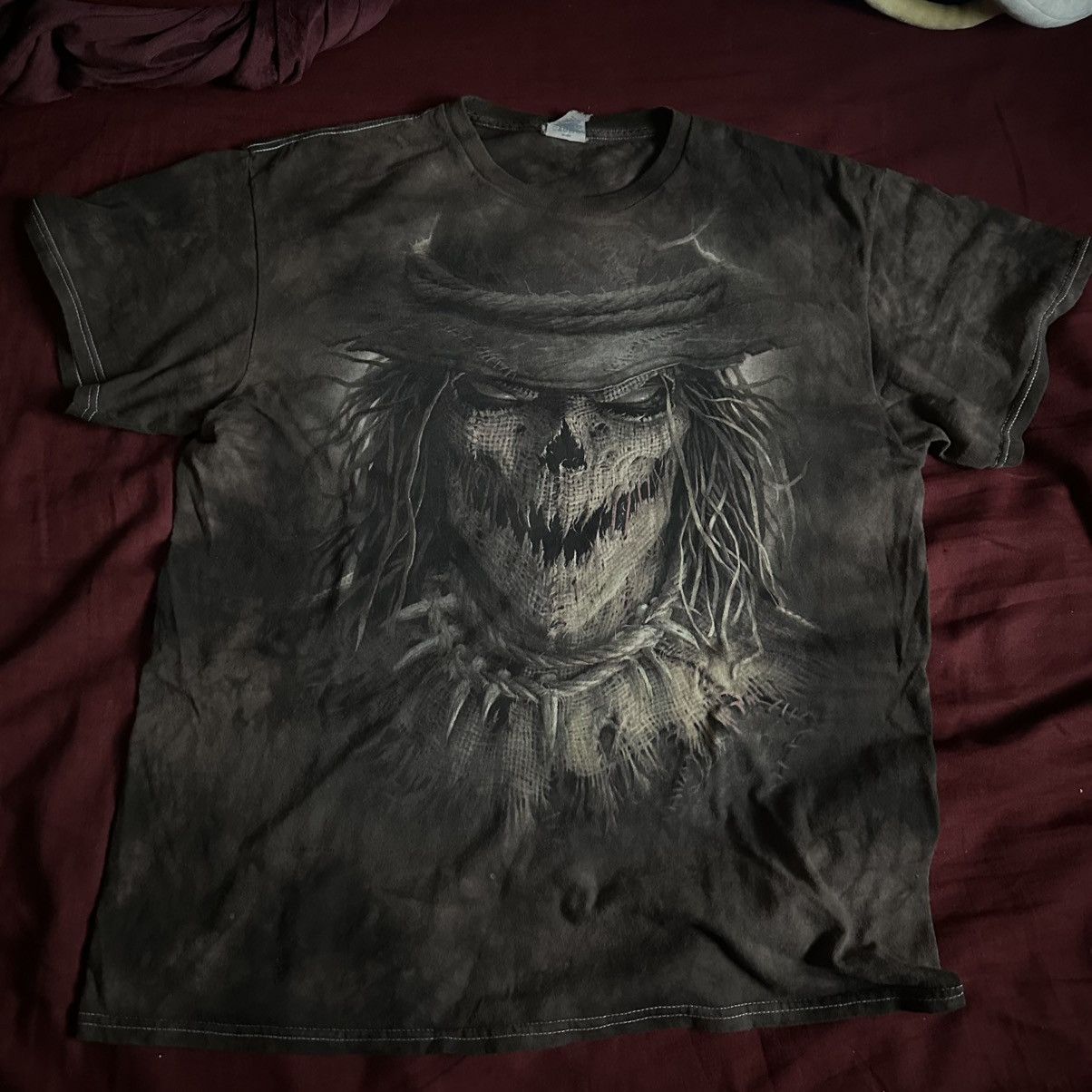 Delta Haunted Mound Scarecrow Graphic Vintage Tee Size US L / EU 52-54 / 3 - 1 Thumbnail