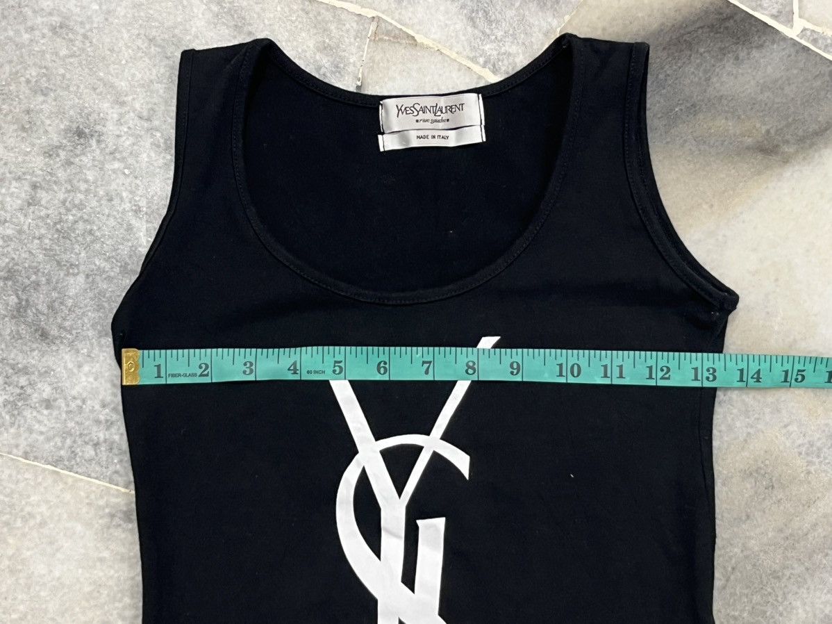 Yves Saint Laurent Yves Saint Laurent 2000s white YSL tank top Shirt Size ONE SIZE - 16 Thumbnail