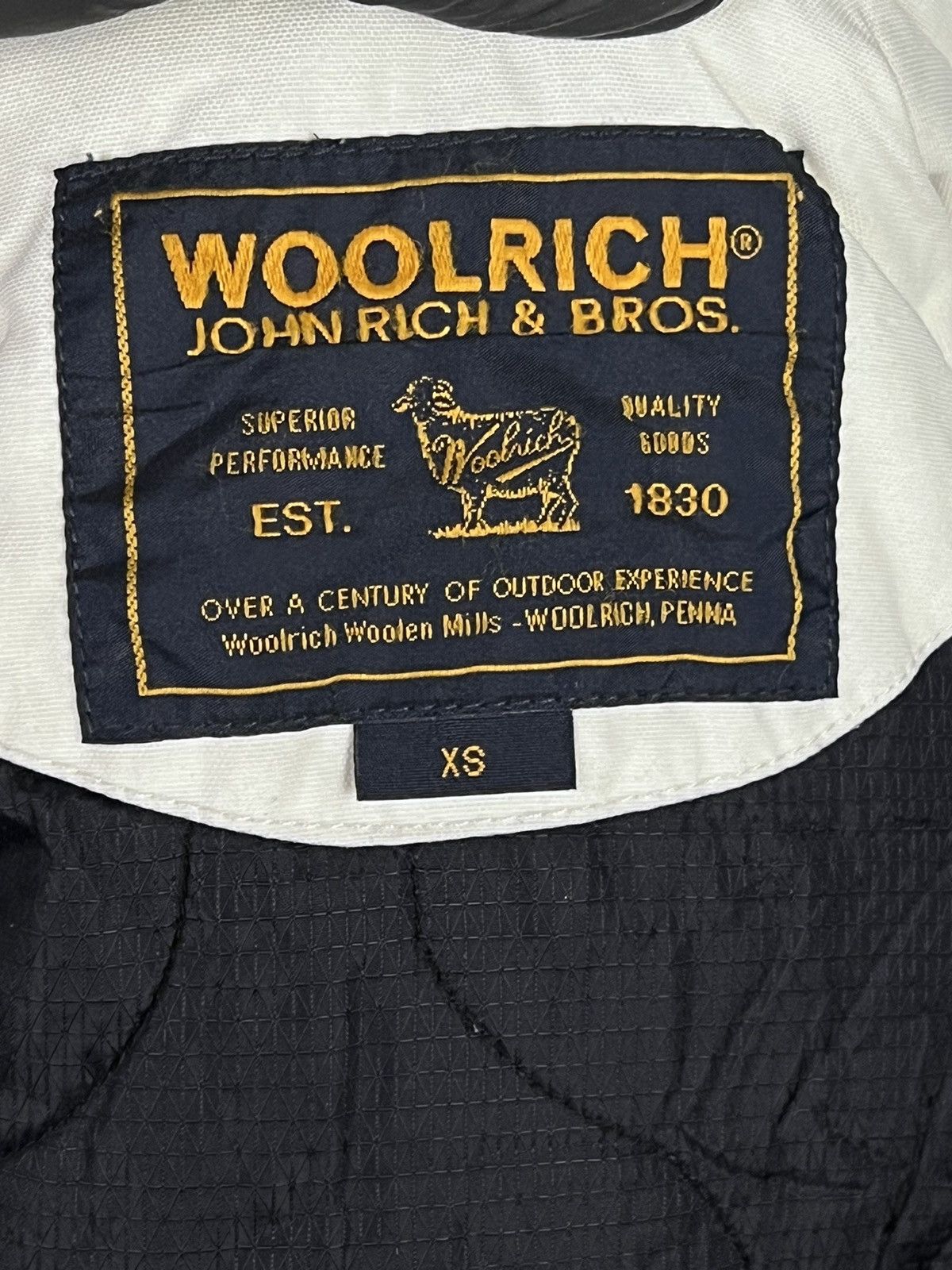 Vintage × Woolrich Woolen Mills 🔴 Vintage Woolrich winter jacket with fur white Size XS / US 0-2 / IT 36-38 - 10 Thumbnail