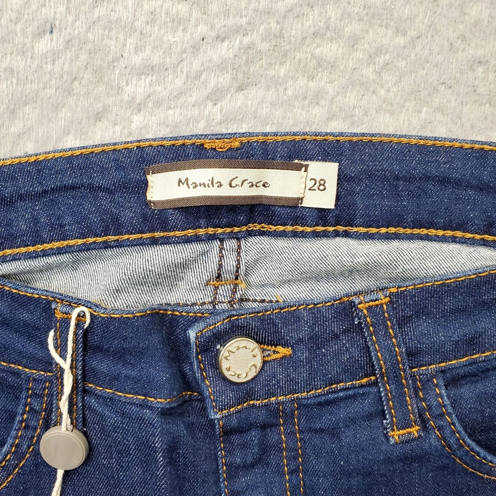 Vintage Manila Grace Womens Jeans 28 Blue Denim Westway Raw Step Leg 5-Pocket Design Regular Fit Vintage: No XS Size 28" / US 6 / IT 42 - 7 Thumbnail