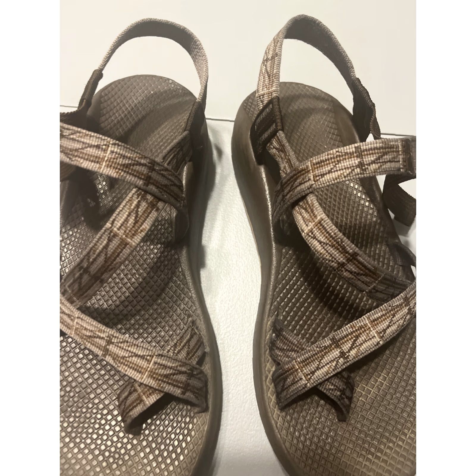 Chaco Chaco Z1 Classic Sandal Mens 11 Brown Black Vibram Sole Slip-On Sport Beach Activewear Casual Shoes Men Size ONE SIZE - 2 Thumbnail