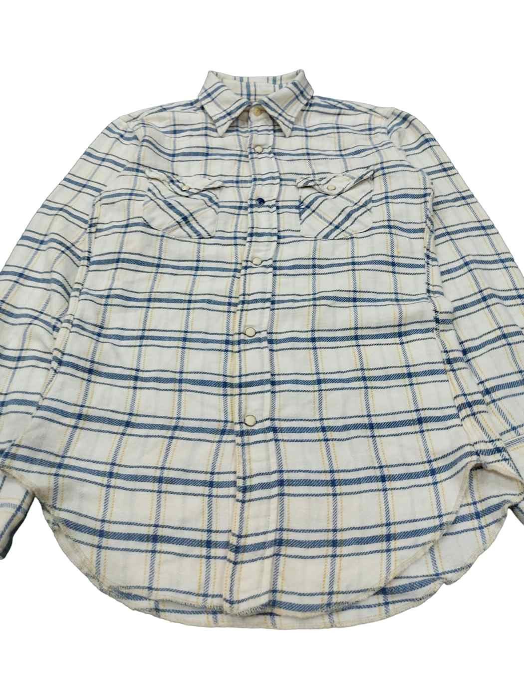 45rpm × Japanese Brand Rare! Vintage R by 45rpm Western Plaid Heavy Flannel Size M / US 6-8 / IT 42-44 - 5 Thumbnail