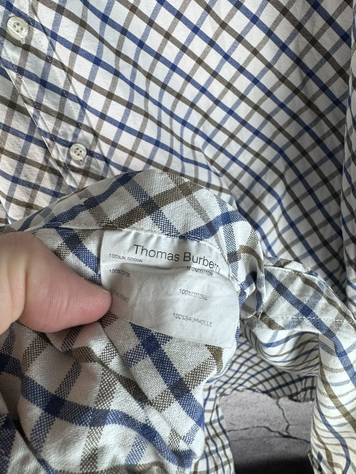 Burberry Thomas Burberry Vintage Shirt Size US L / EU 52-54 / 3 - 5 Thumbnail