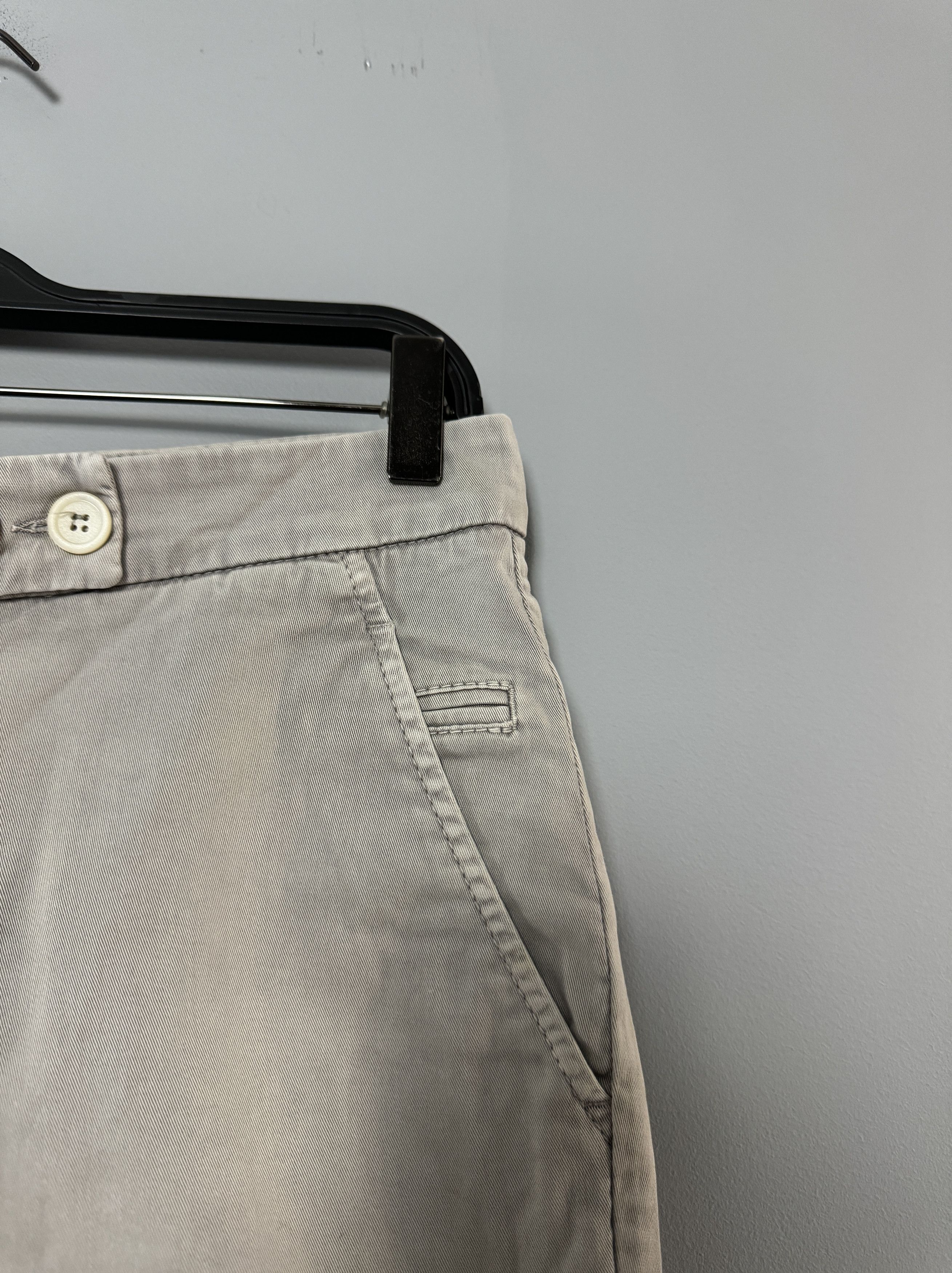 Brunello Cucinelli Women's Brunello Cucinelli Chino Pants Gray Size Ita 40 US 4 Size 27" / US 4 / IT 40 - 4 Thumbnail