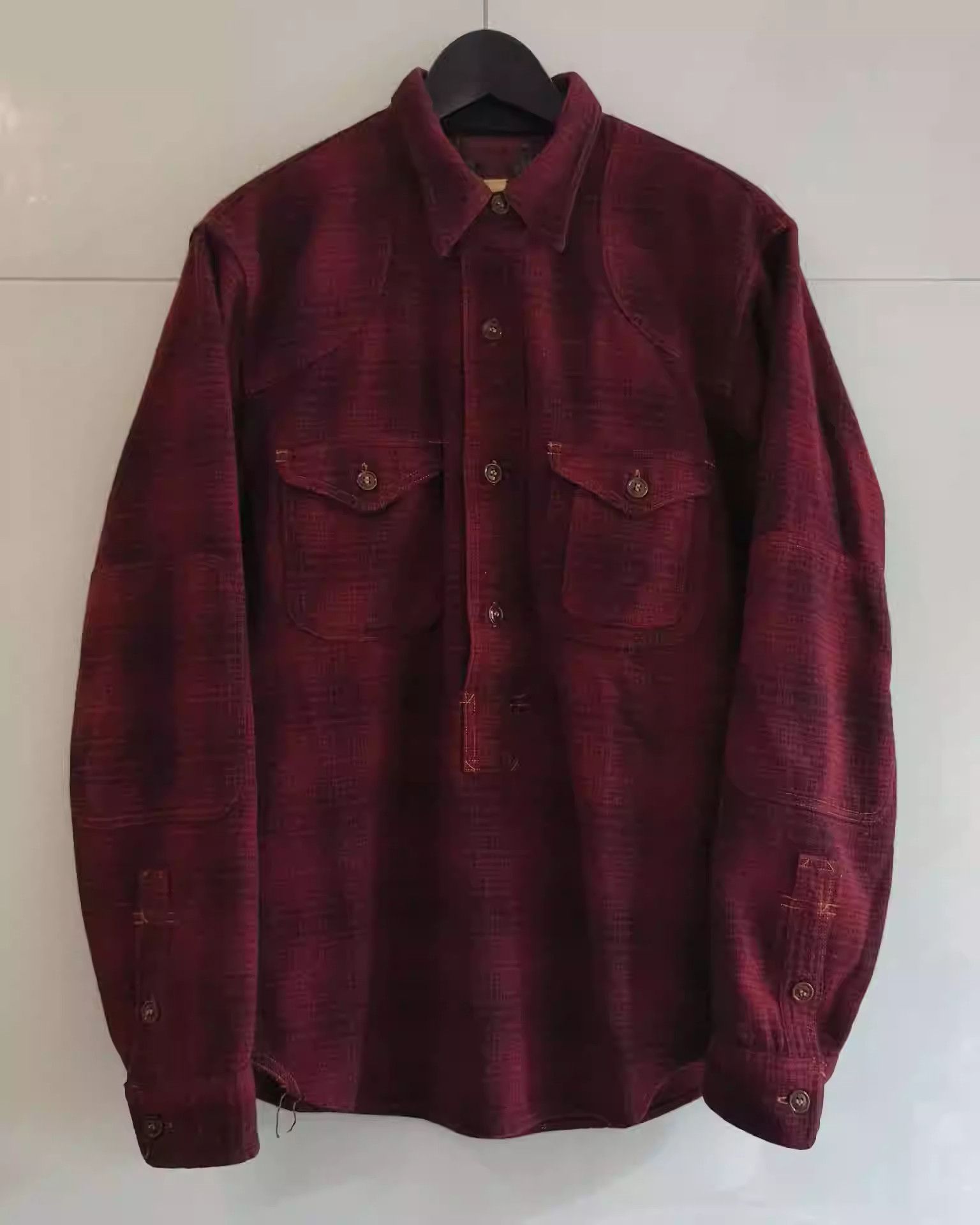 image of Freewheelers Wool Hunting Shirt in Red, Men's (Size Small)