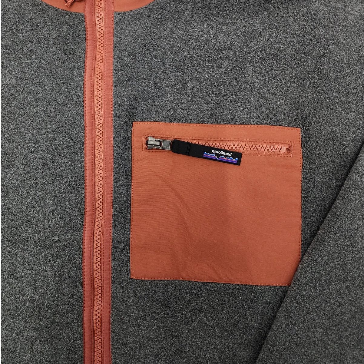 Patagonia M Patagonia Full Zip Up Sweater Women's GREY ORANGE NWT Size M / US 6-8 / IT 42-44 - 2 Thumbnail