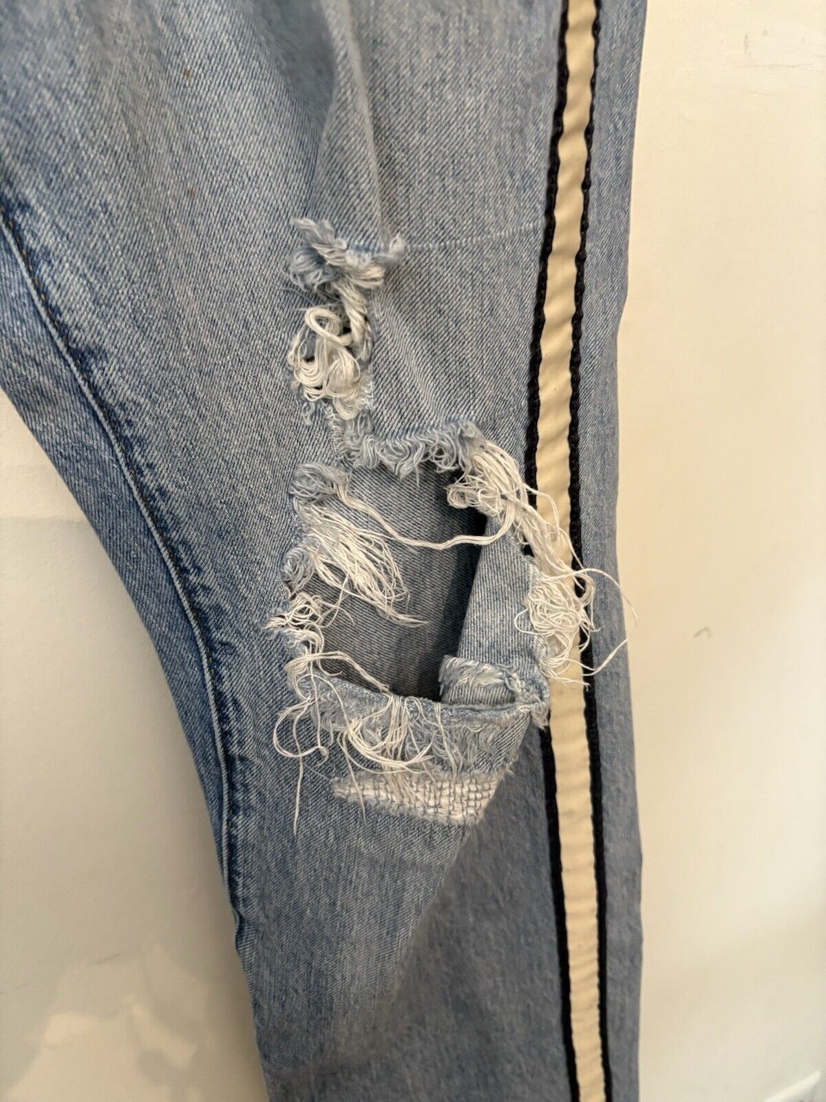 Abercrombie & Fitch Abercrombie & Fitch Distressed Slim 32x34 Jeans Size US 32 / EU 48 - 3 Thumbnail