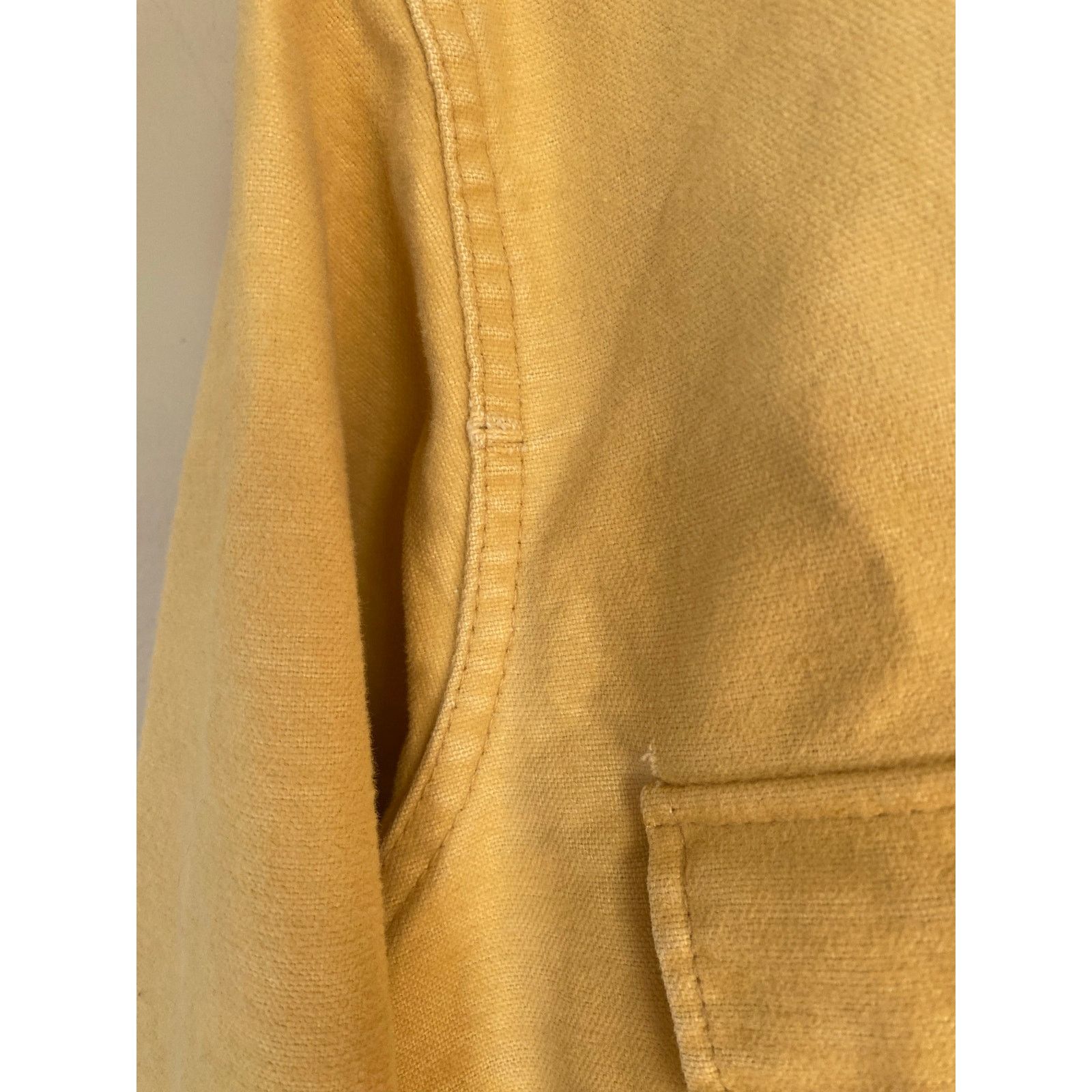 Vintage × Woolrich Woolen Mills Vtg Woolrich Chamois Flannel Button Down L Long /Tall Yellow Size US L / EU 52-54 / 3 - 4 Thumbnail