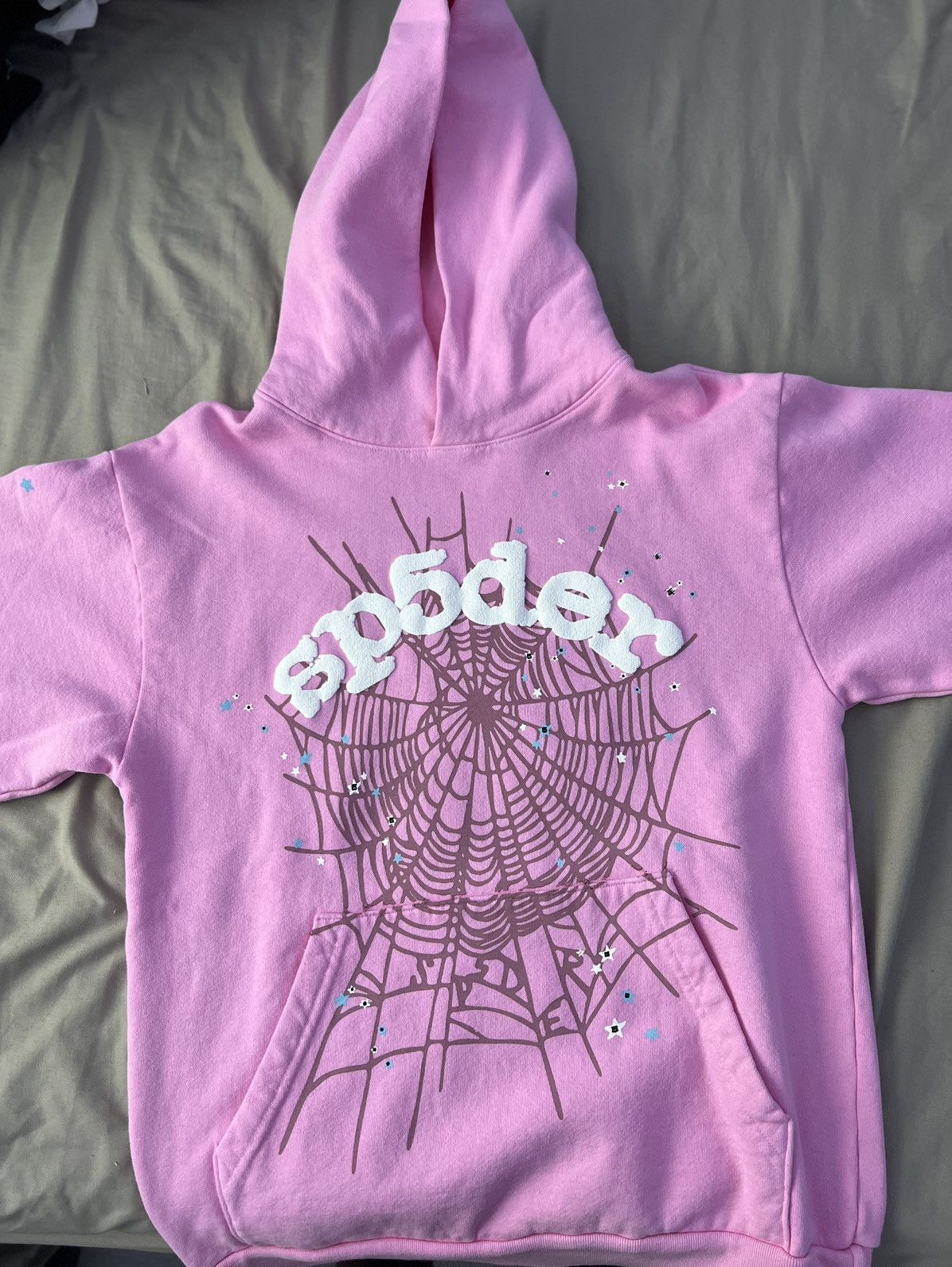 Pink SP5DER Hoodie