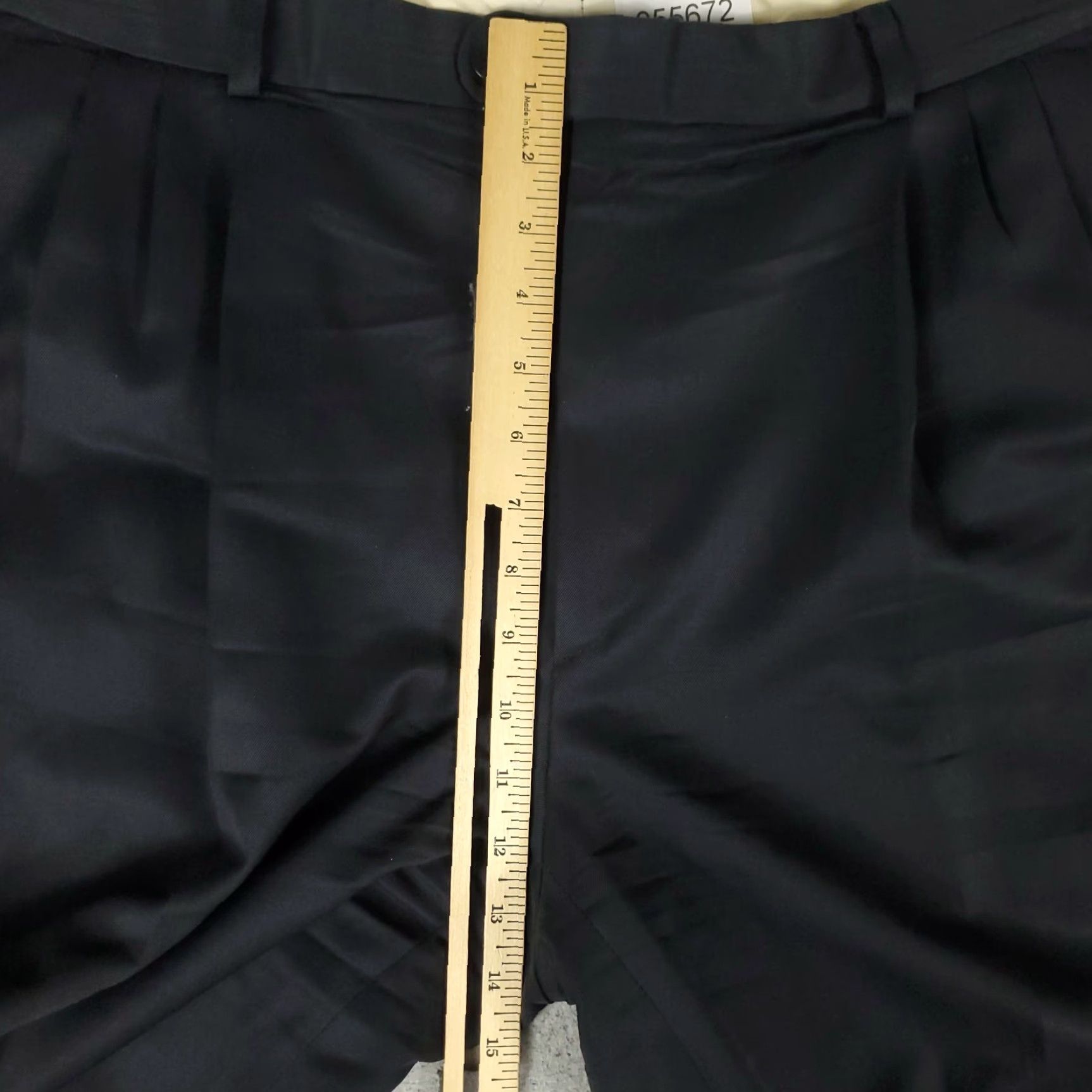 Zanella Zanella Dress Pants Mens 36x30 Black Pleated Trousers Regular Fit Size US 36 / EU 52 - 4 Thumbnail