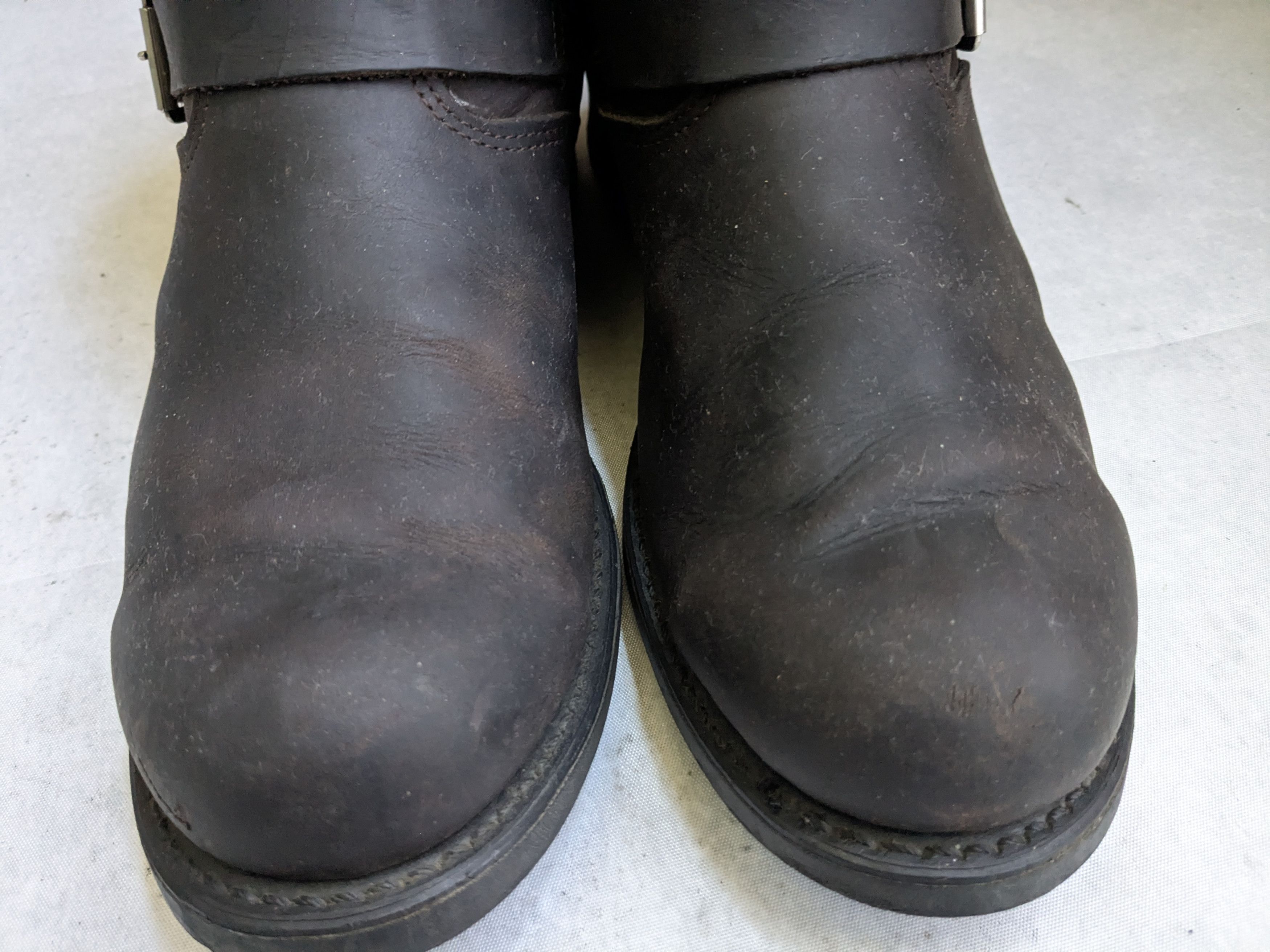 Frye Frye Engineer Boots Brown 10.5 M Leather Straps Buckle Size US 10.5 / EU 43-44 - 4 Thumbnail
