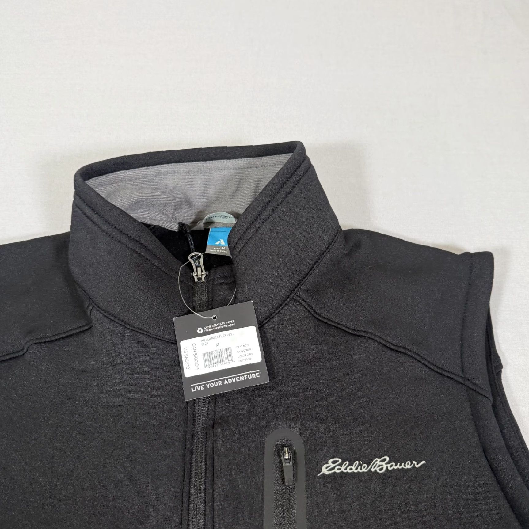 Eddie Bauer Eddie Bauer First Ascent Outpace Flex Vest Mens M Black Zip Up Lined Pockets Outdoor Hiking Outdoorwear Regular Fit Size US M / EU 48-50 / 2 - 2 Thumbnail