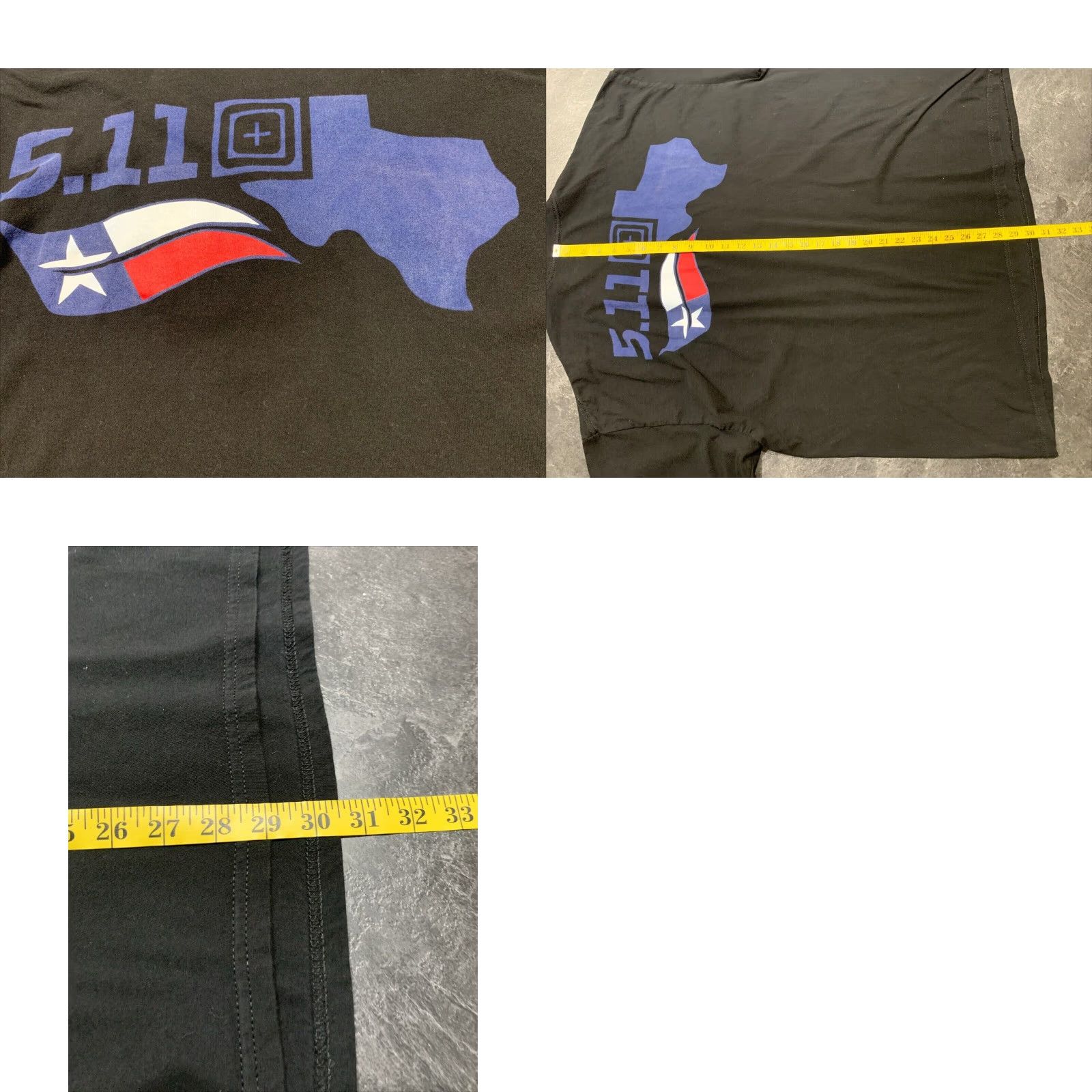 Vintage VINTAGE 5.11 Tactical T-Shirt Men’s 2XL Short Sleeve Crew Neck Cotton Black Texas Graphic Print Size US XXL / EU 58 / 5 - 8 Thumbnail