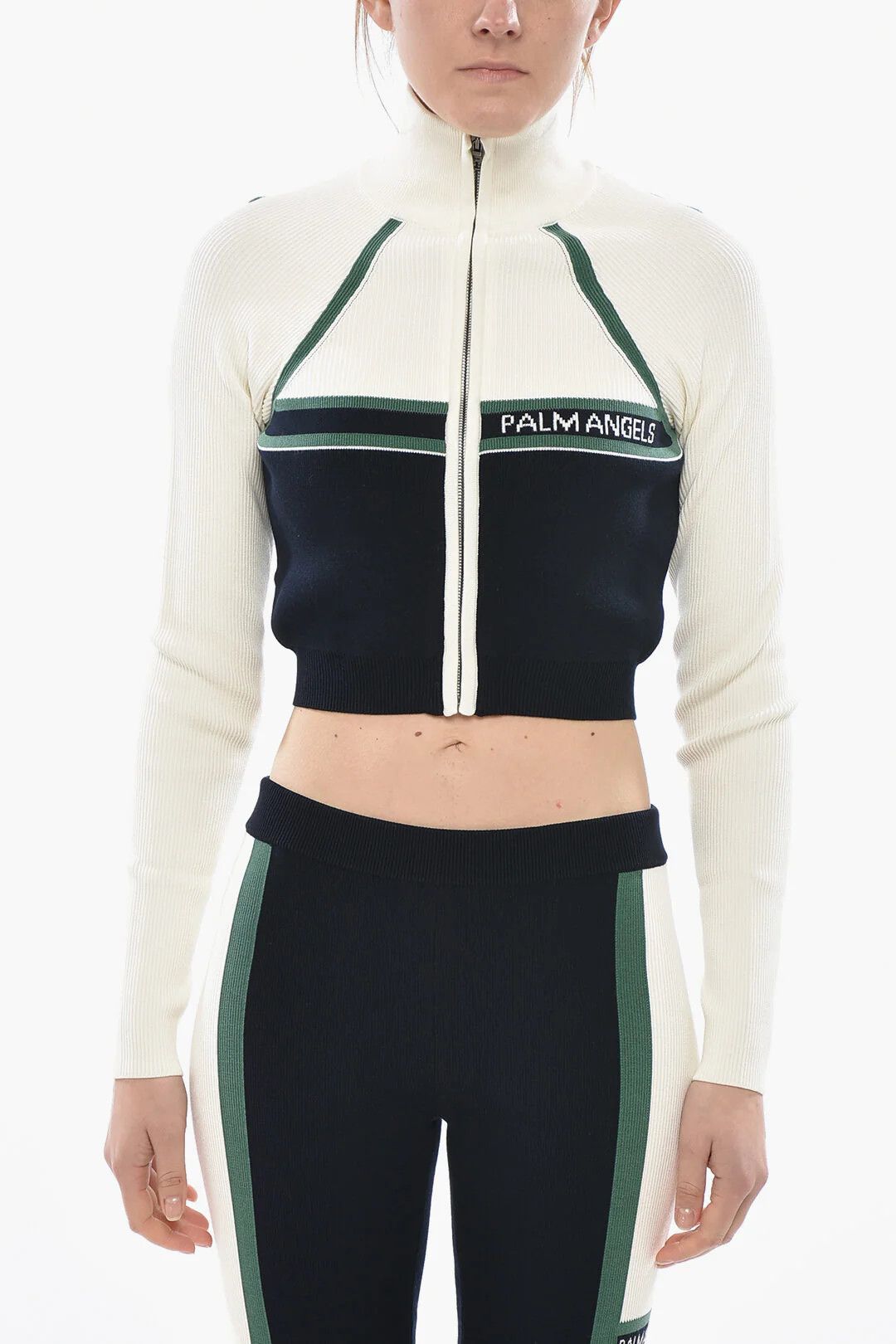 Palm Angels og1mm0326 Mock Neck Top Multicolor Size L / US 10 / IT 46 - 1 Thumbnail