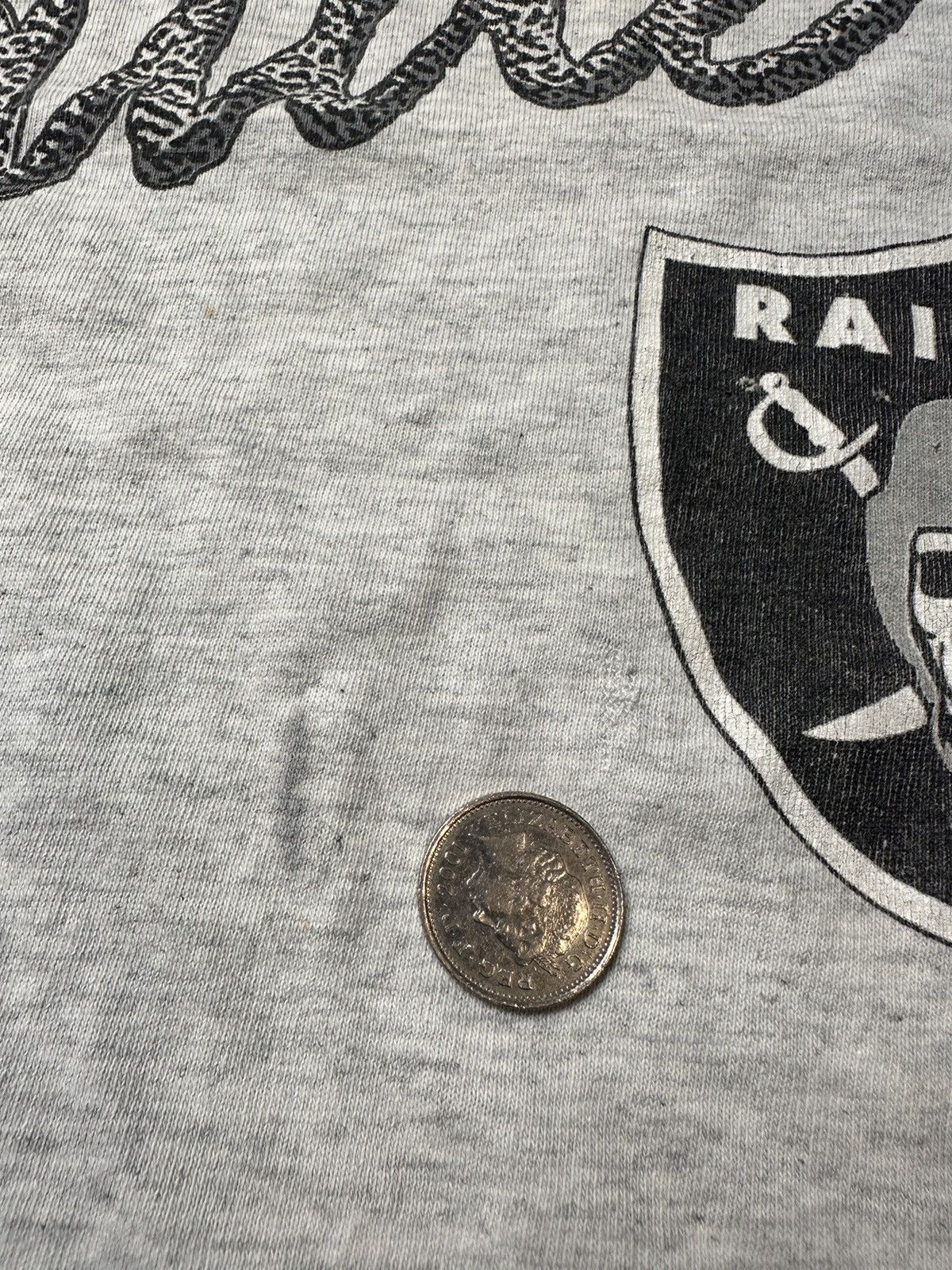 NFL Vintage 90s 1992 Oakland Raiders T Shirt Size US M / EU 48-50 / 2 - 8 Thumbnail