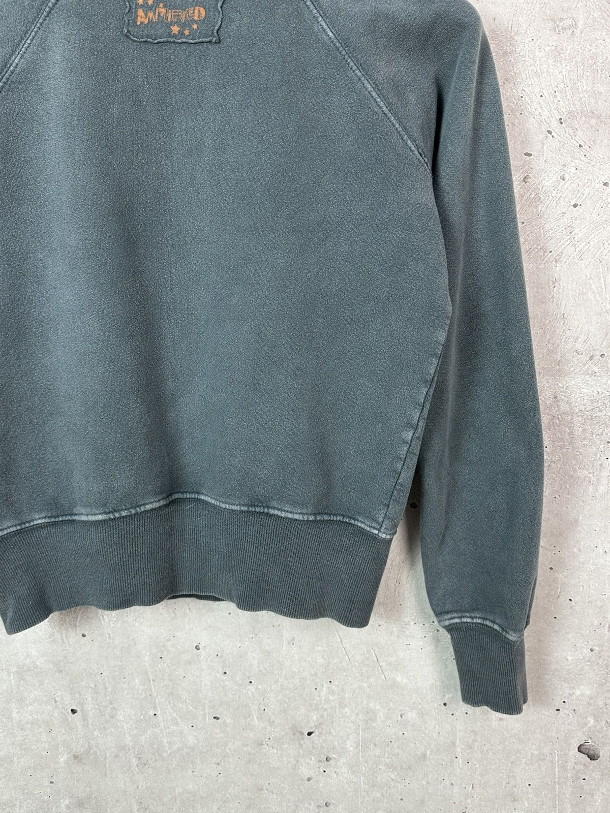 AC/DC Vintage AC/DC 2007 Rhinestones Logo Washed Blue Sweatshirt Size M / US 6-8 / IT 42-44 - 12 Thumbnail