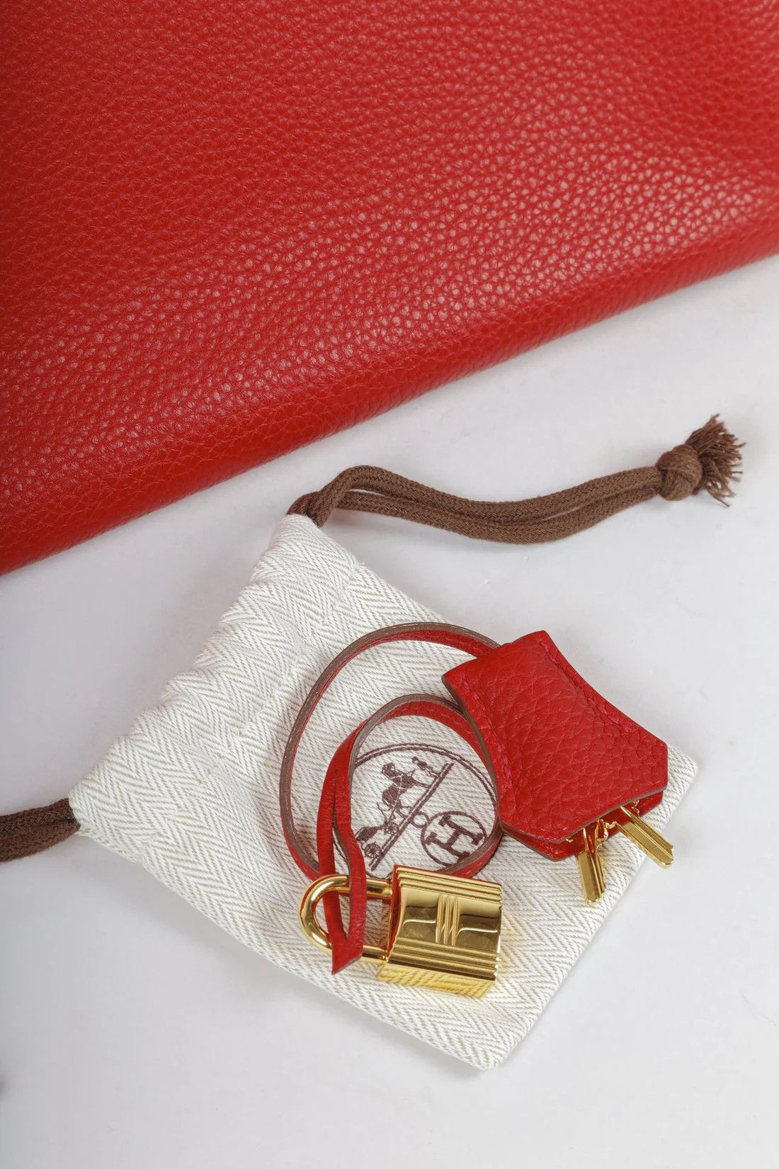Hermes Hermès Birkin 35 Rouge Casaque Clemence GHW Size ONE SIZE - 17 Thumbnail