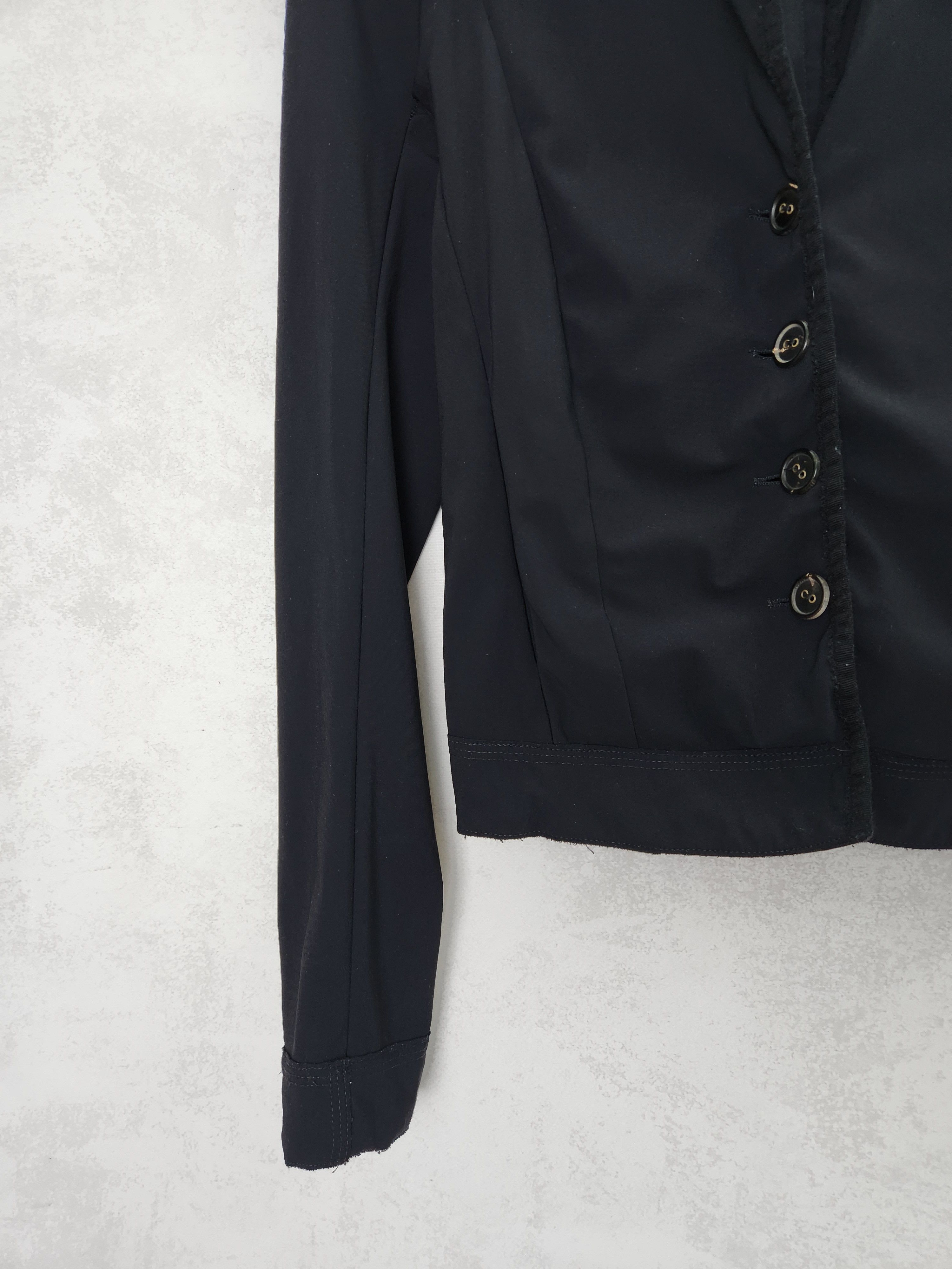 Marithe + Francois Girbaud Marithe Francois Girbaud nylon button ups black blazer Size S / US 4 / IT 40 - 4 Thumbnail