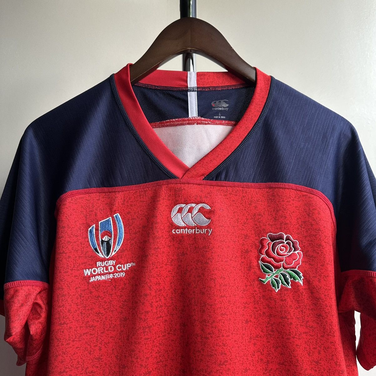 Canterbury of New Zealand Canterbury England Rugby Team Jersey Rugby World Cup Shirt Size US L / EU 52-54 / 3 - 2 Thumbnail