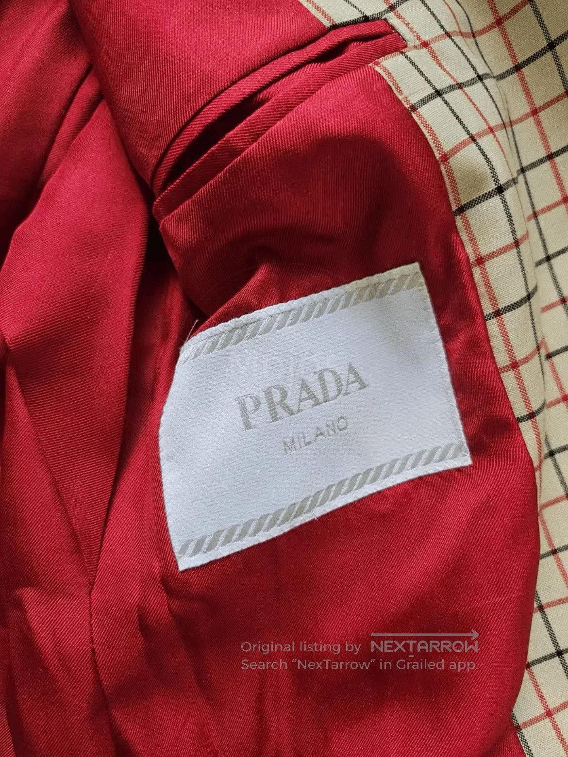 Prada Sz 44 Prada Plaid Blazer Jacket. Size US S / EU 44-46 / 1 - 6 Thumbnail