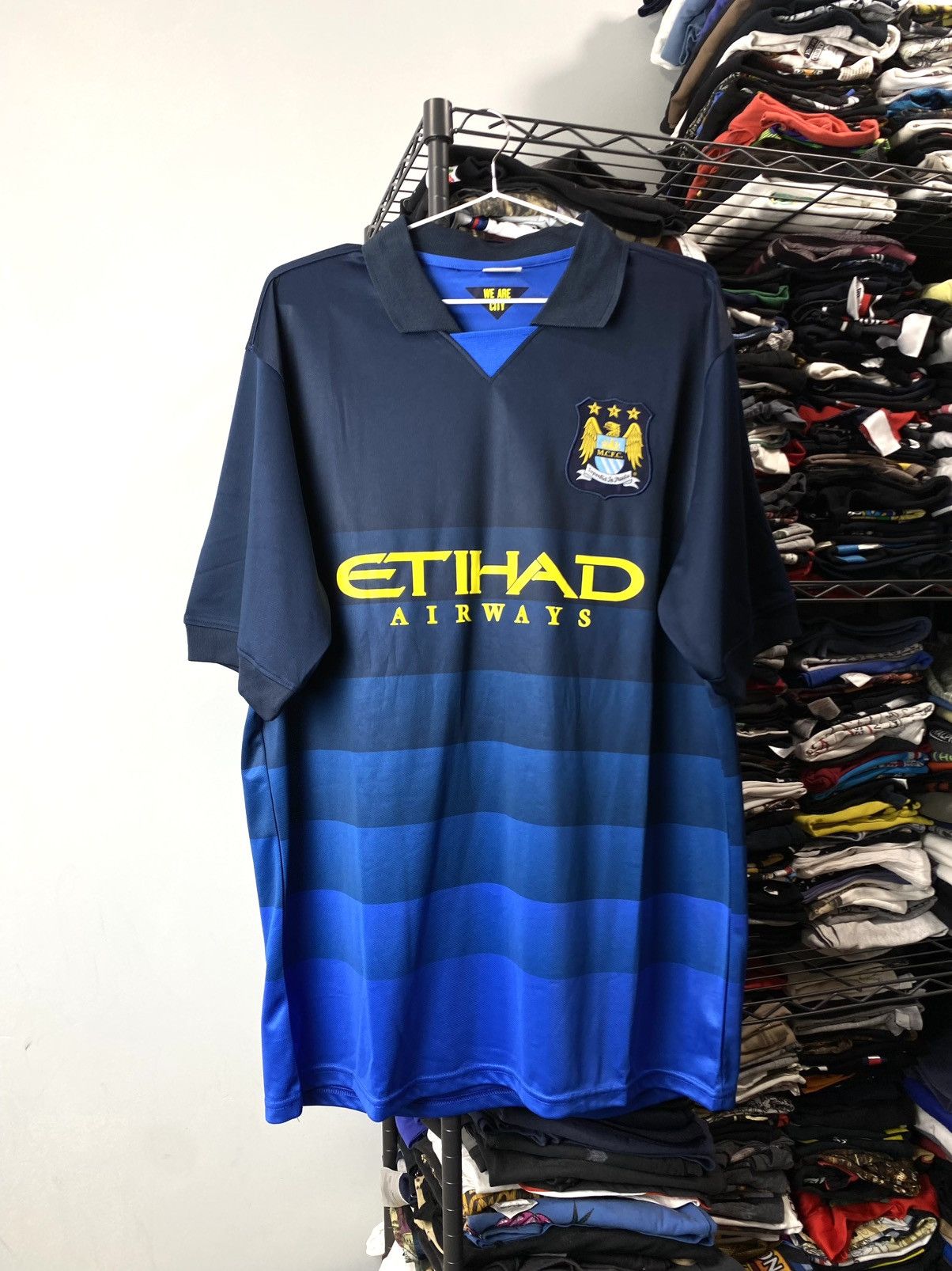 Vintage Vintage Manchester City Soccer Jersey T Shirt Size US XXL / EU 58 / 5 - 1 Thumbnail