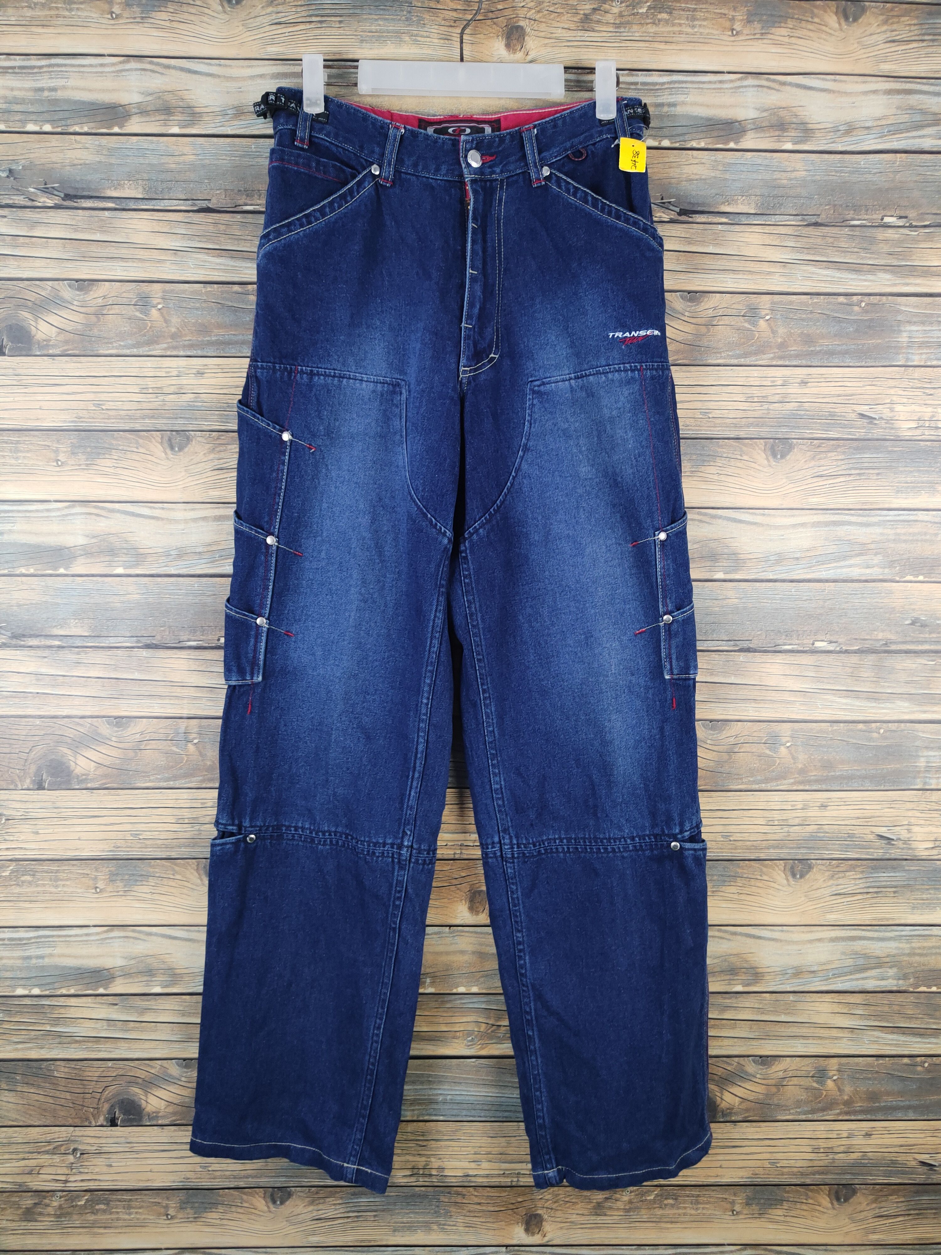 Japanese Brand DL Transer Blue Distressed Ripped Jeans #2438 Size US 28 / EU 44 - 1 Thumbnail