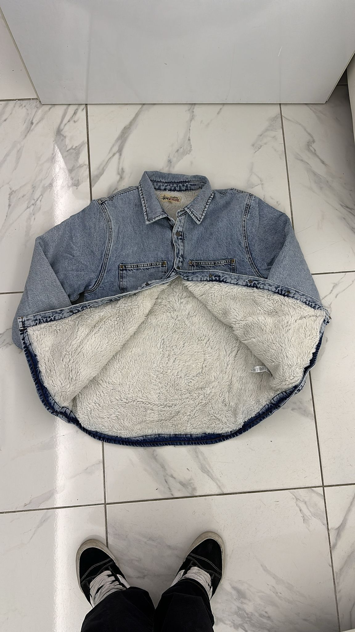 Stussy Stussy Sherpa Lined Denim Shirt Large Size US L / EU 52-54 / 3 - 3 Thumbnail